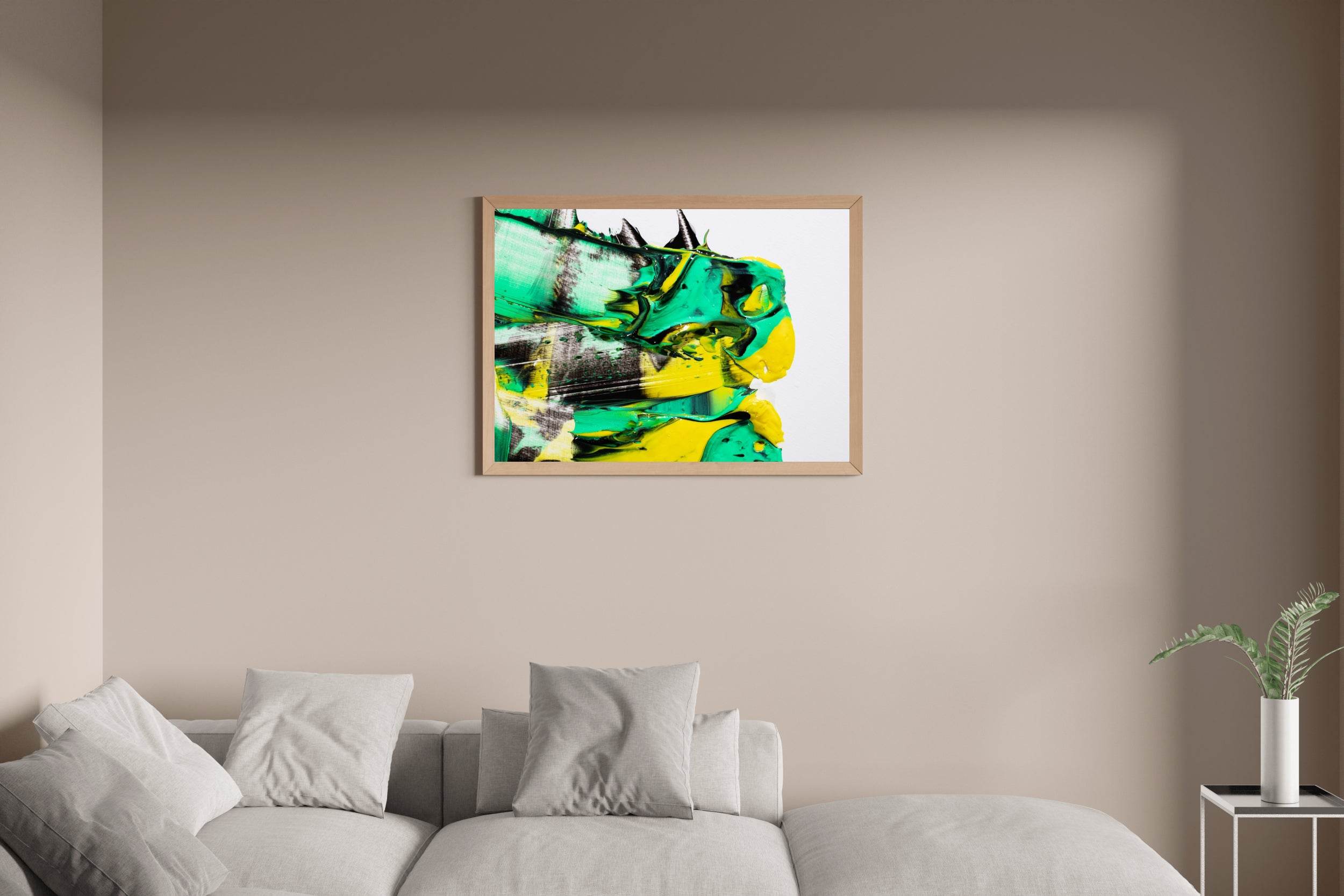 Water Color Horse Brush Strokes Abstract Wall Art - beink online art store