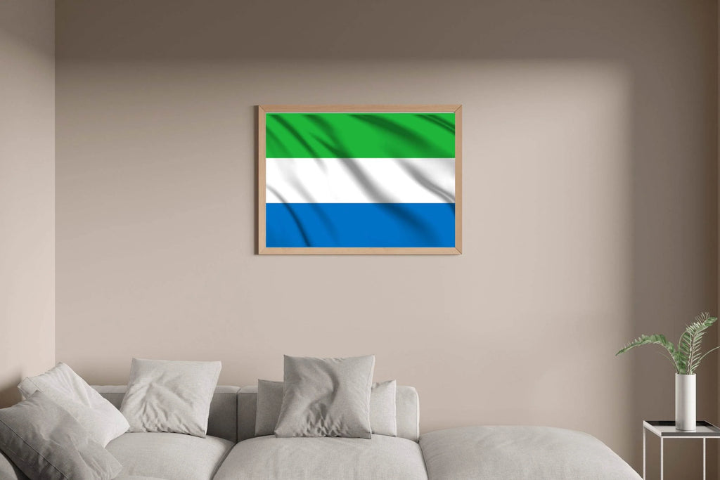 Sierra Leone National Flag Wall Art - beink online art store