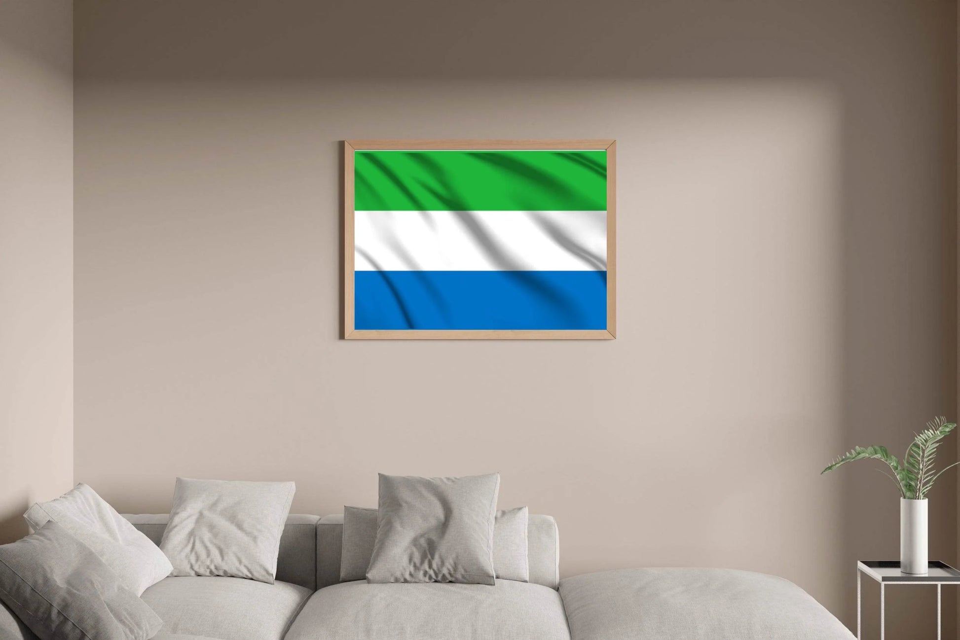 Sierra Leone National Flag Wall Art - beink online art store