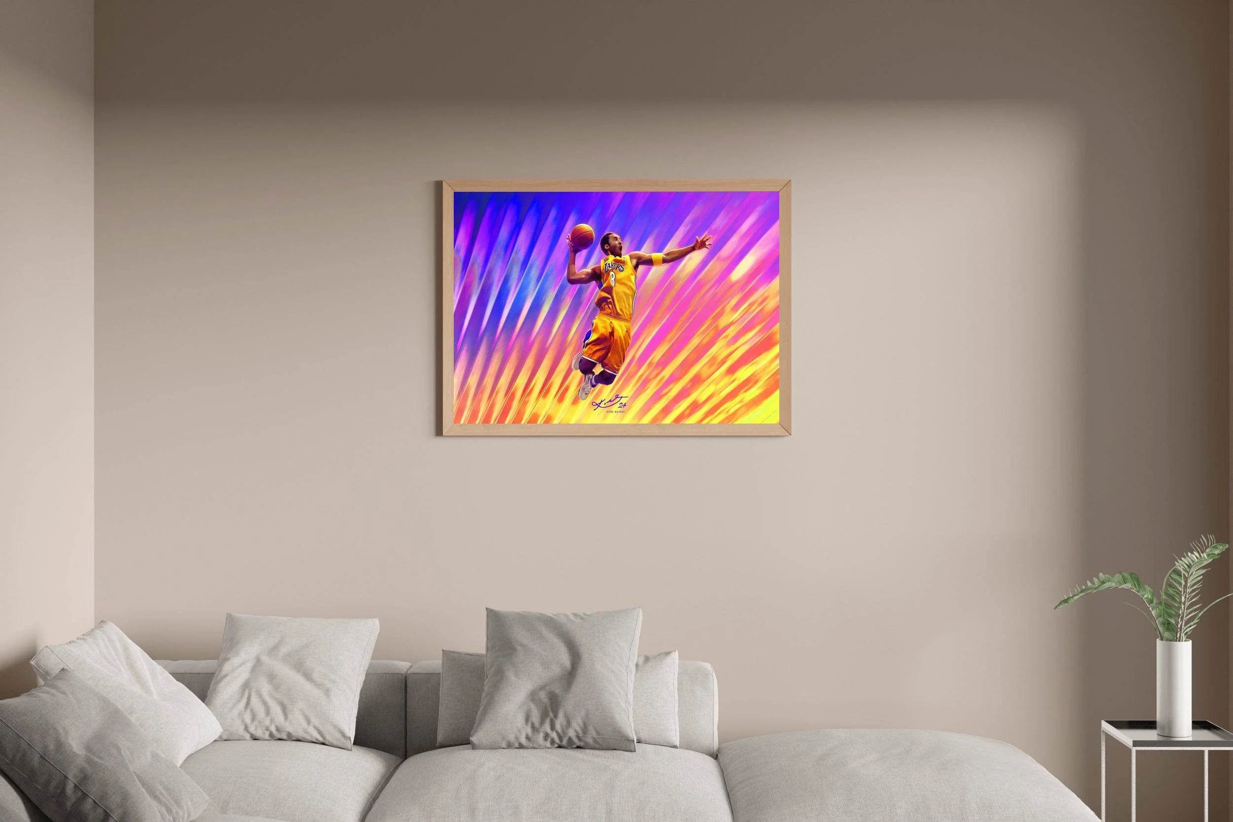 Kobe Bryant NBA 2K24 Gaming Wall Art - beink online art store