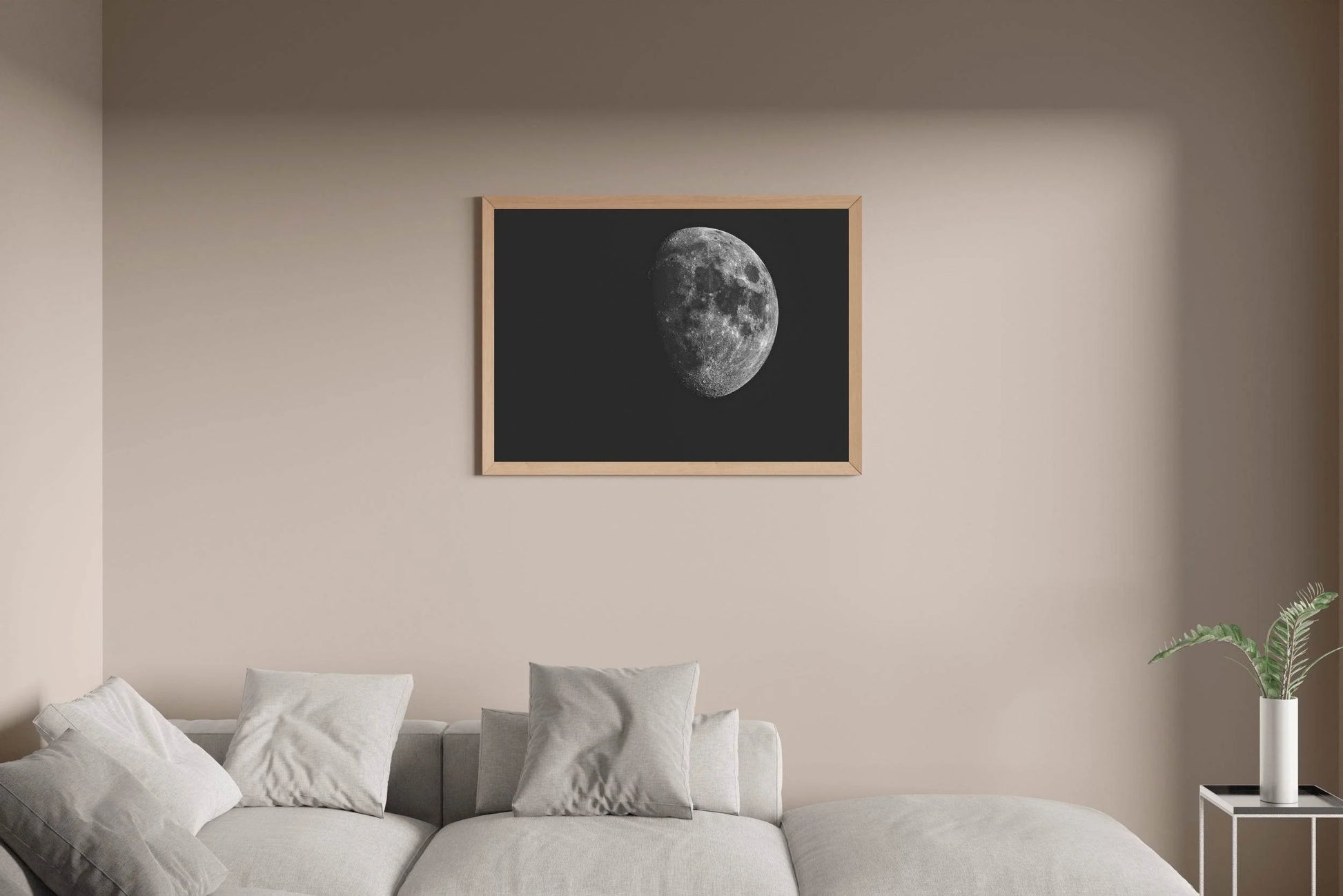 Full Moon Black & White Wall Art - beink online art store