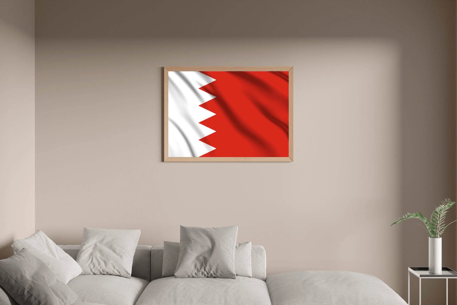 Bahrain National Flag Wall Art - beink online art store