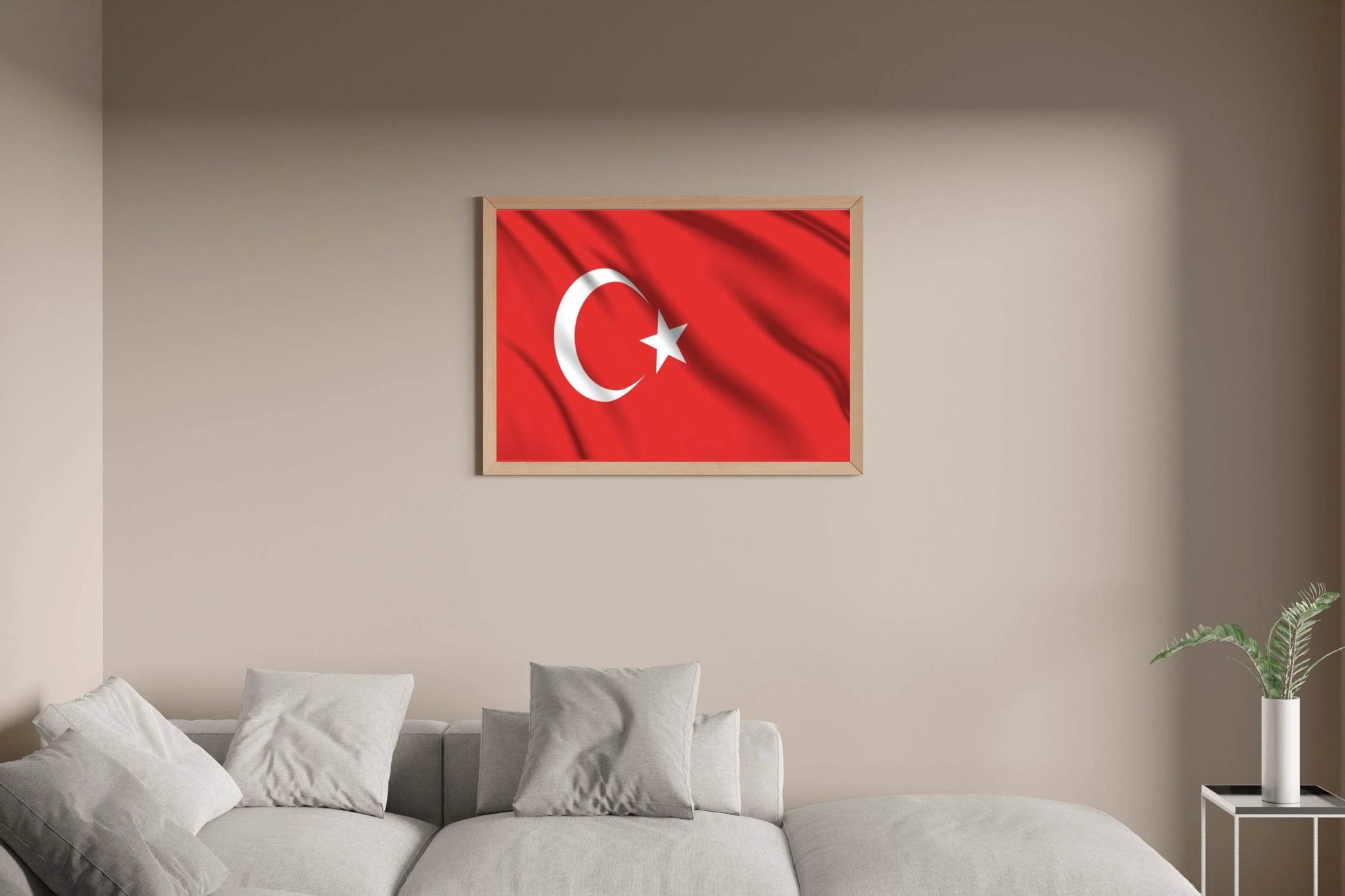 Turkey National Flag Wall Art - beink online art store