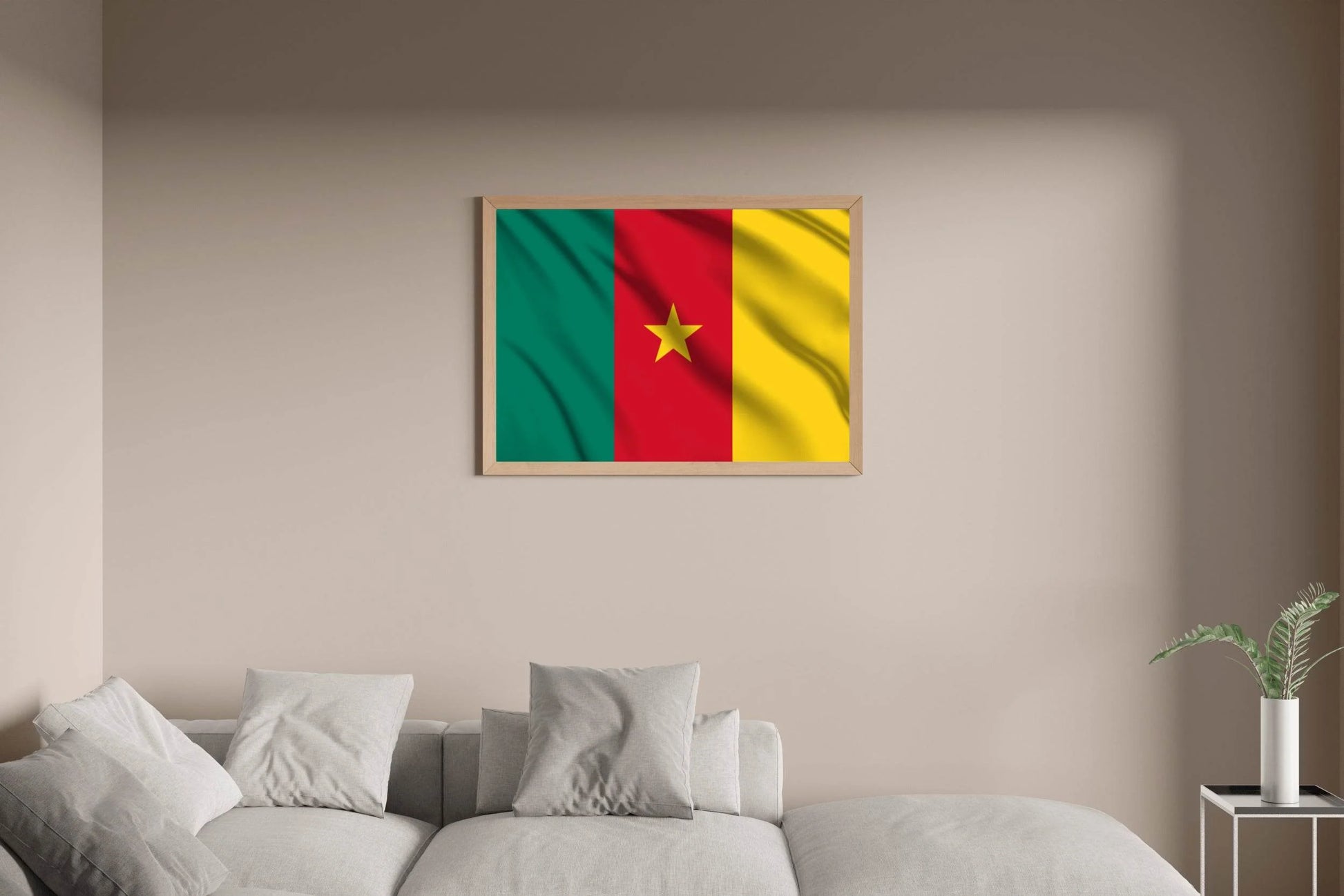 Cameroon National Flag Wall Art - beink online art store