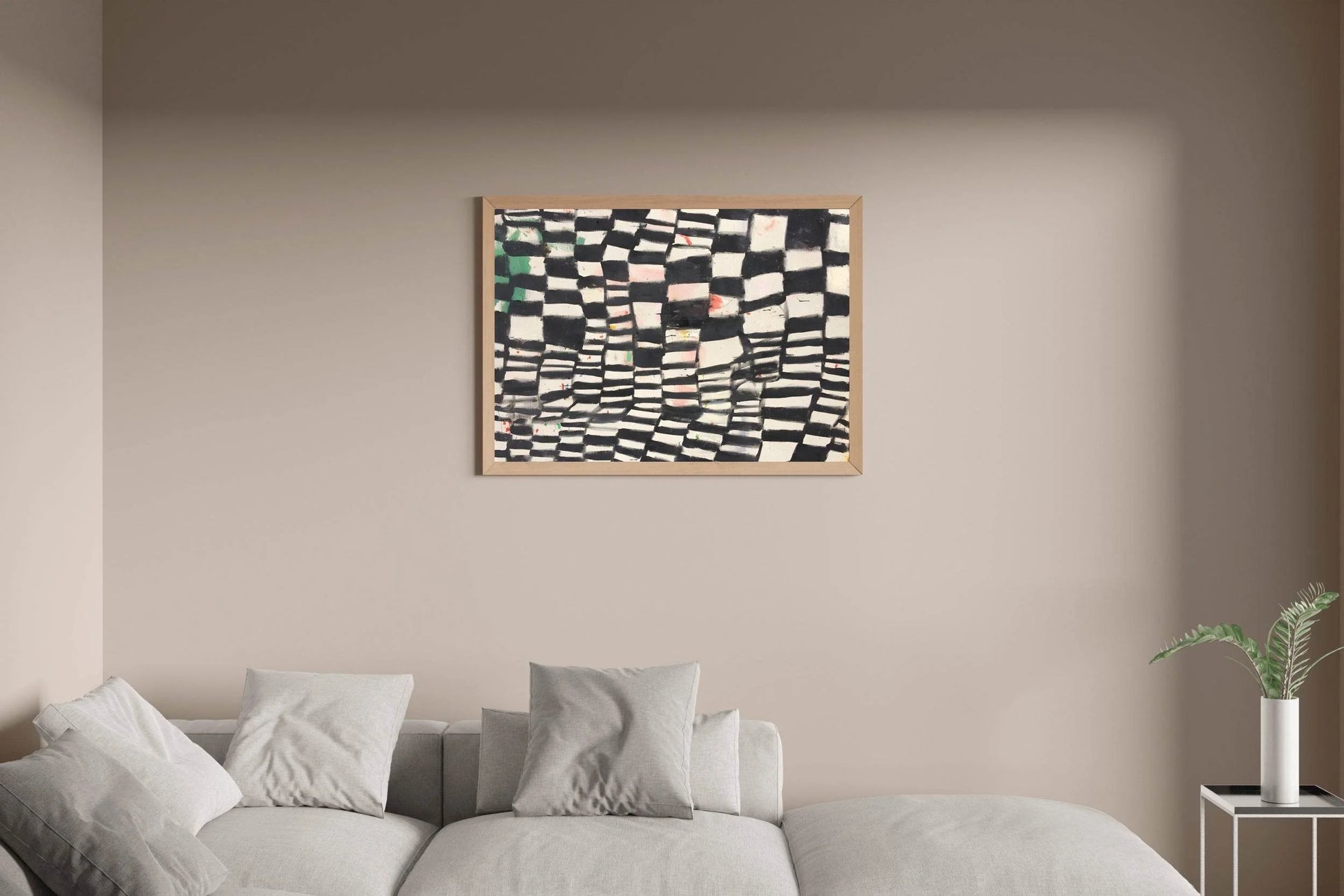 Black and White Geometric Abstraction Wall Art - beink online art store