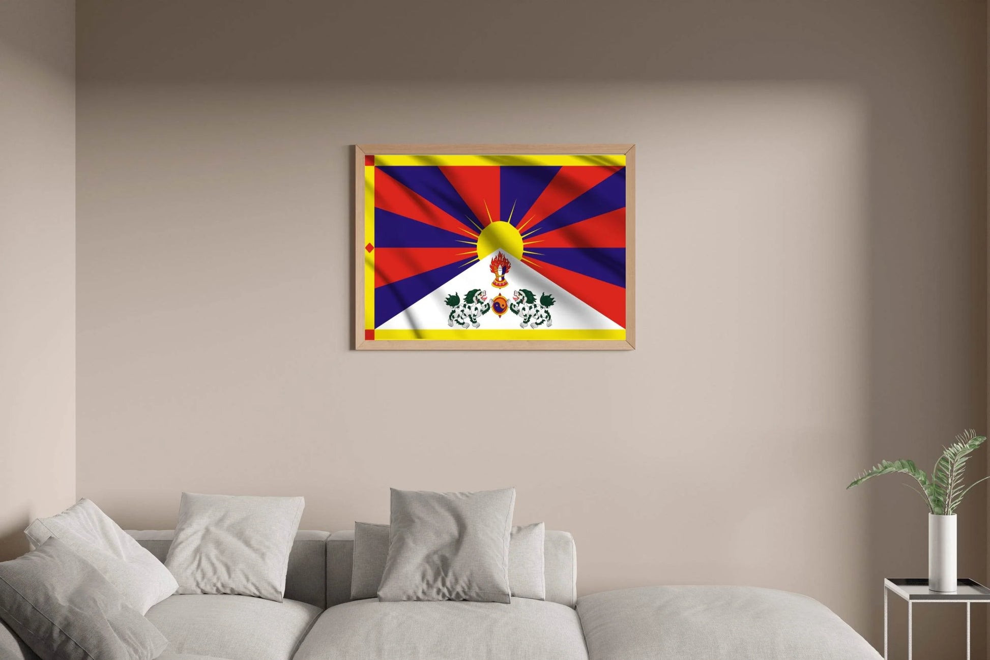 Tibet National Flag Wall Art - beink online art store