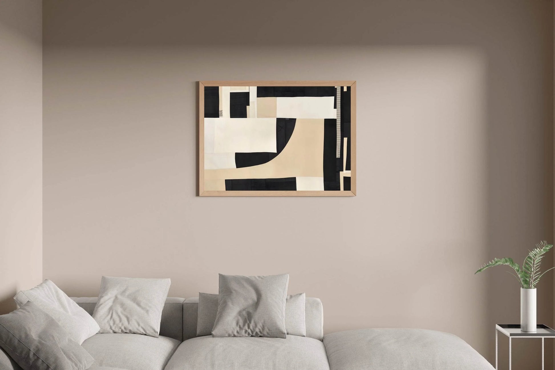 Geometric Harmony - Balanced Arrangement of Shapes Wall Art - beink online art store
