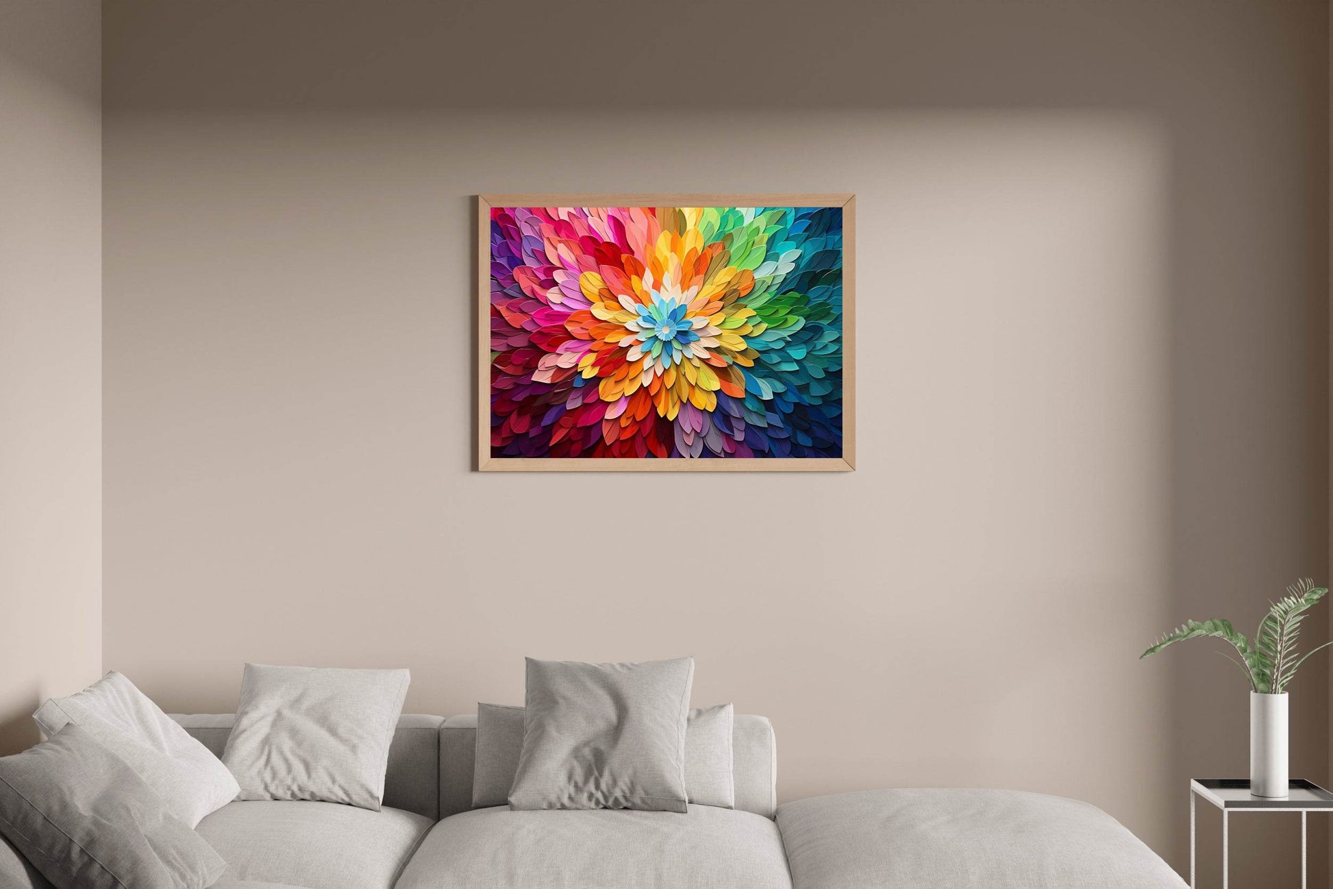 Oil Painting Of Colored Petals - beink online art store