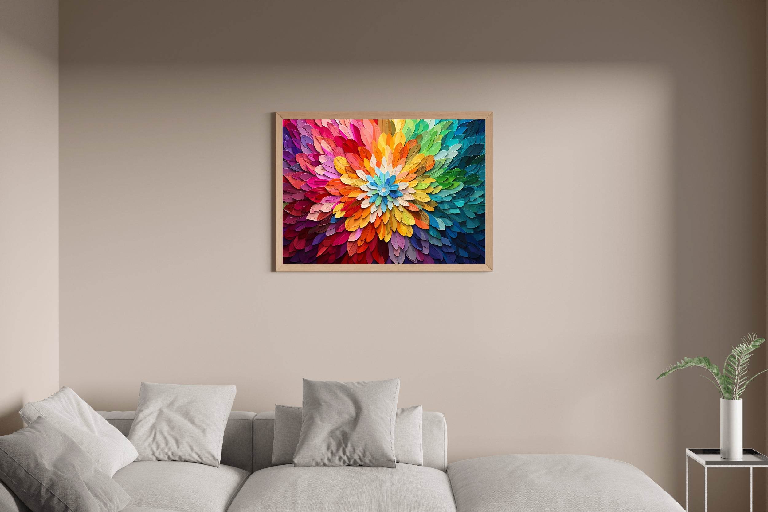 Oil Painting Of Colored Petals - beink online art store
