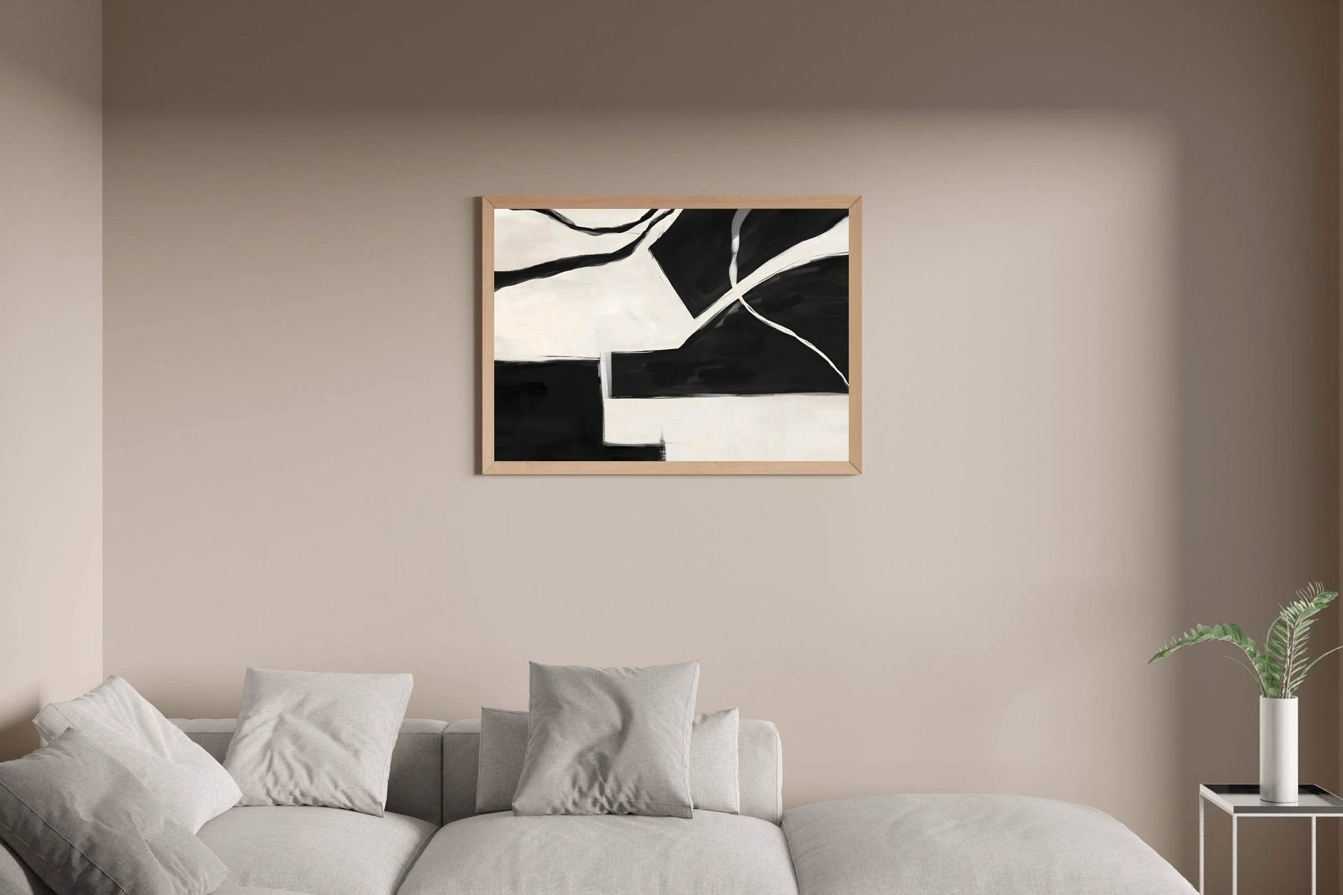 Black and White Flux Wall Art - beink online art store