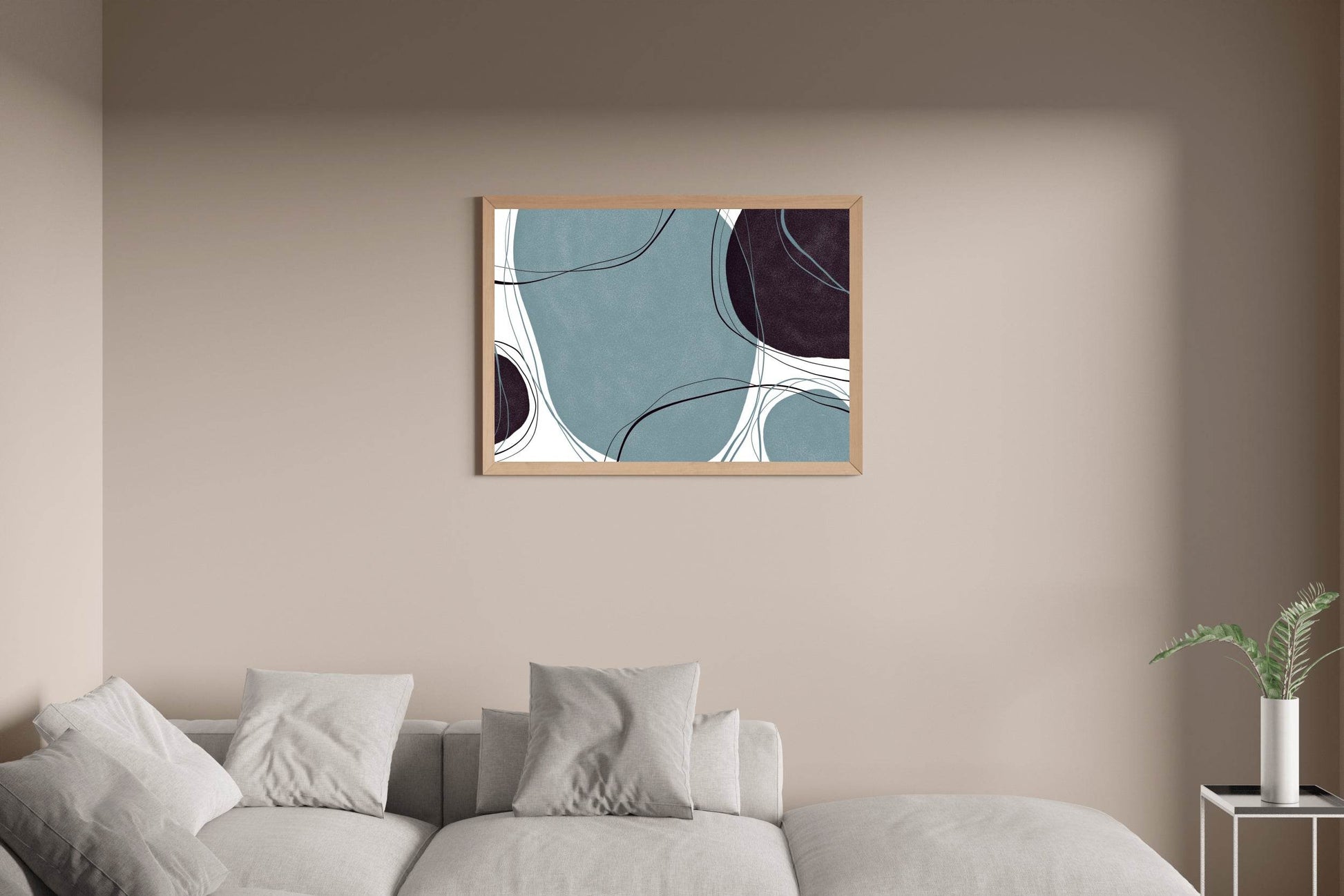 Hand Drawn Shape Abstract Wall Art - beink online art store