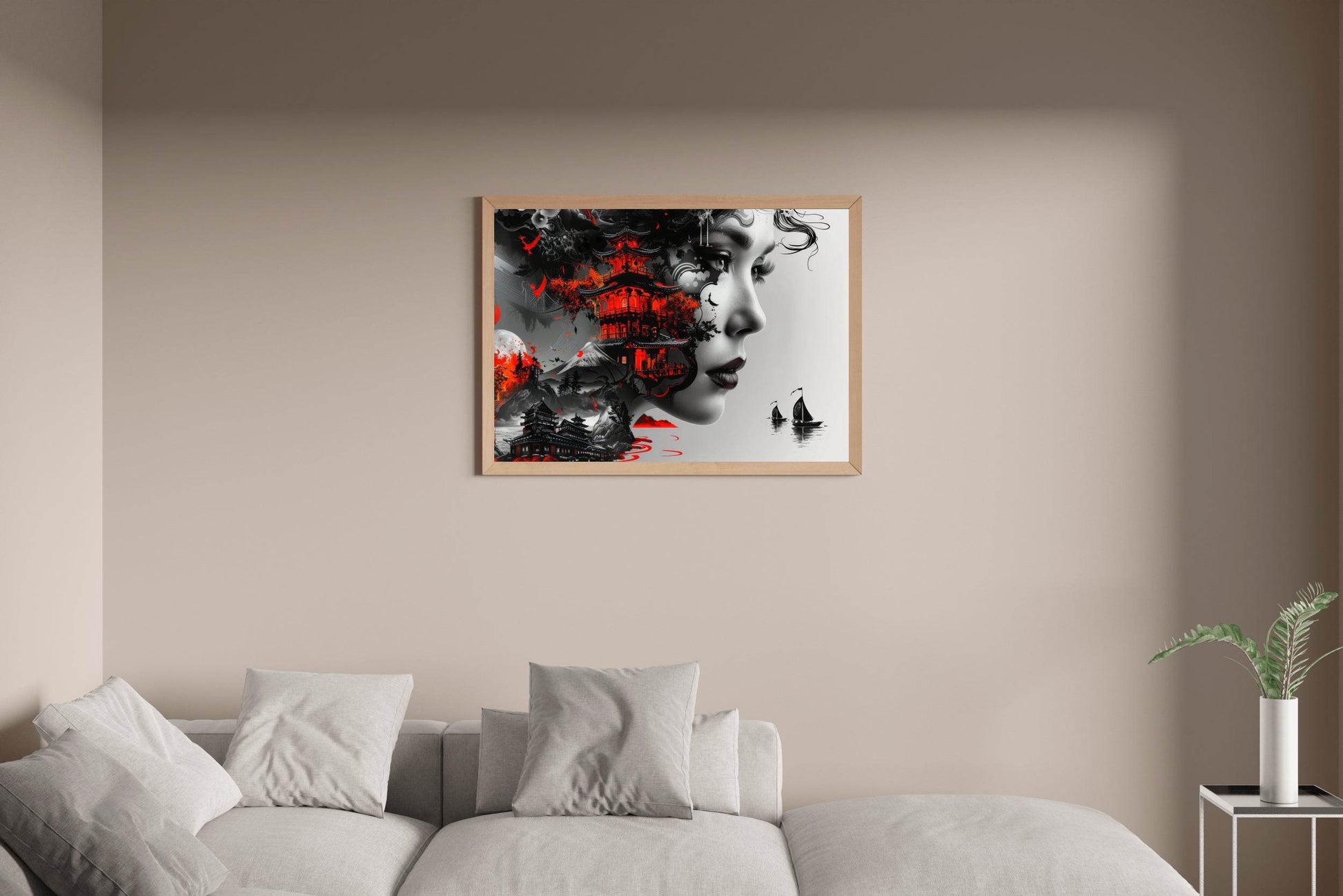 Painting of House With Boats and Beauty Digital Art - beink online art store