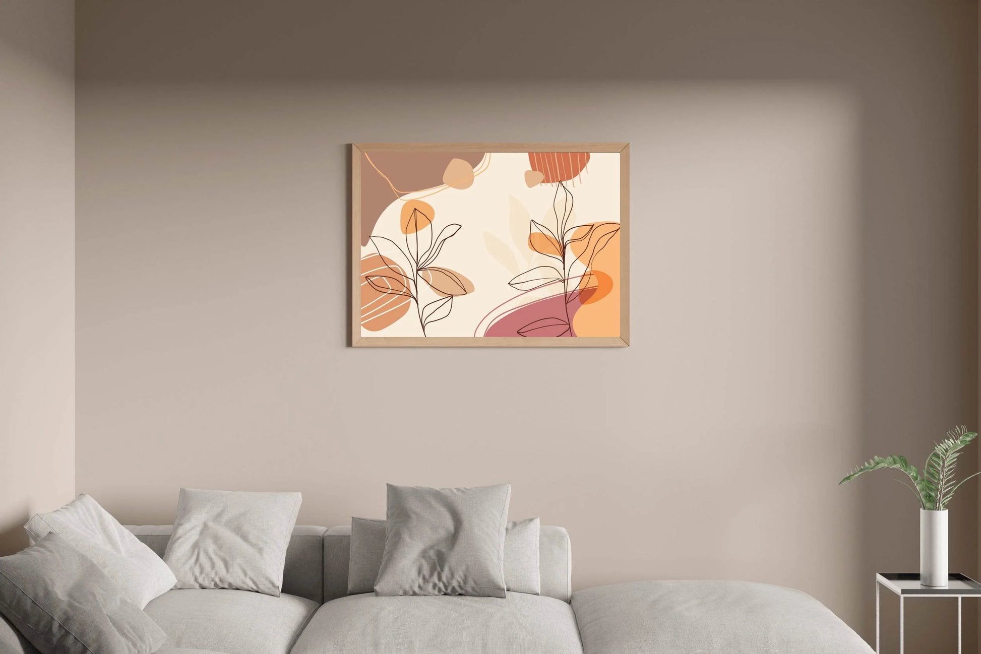 Flower Branch of Silene Virginica Wall Art - beink online art store