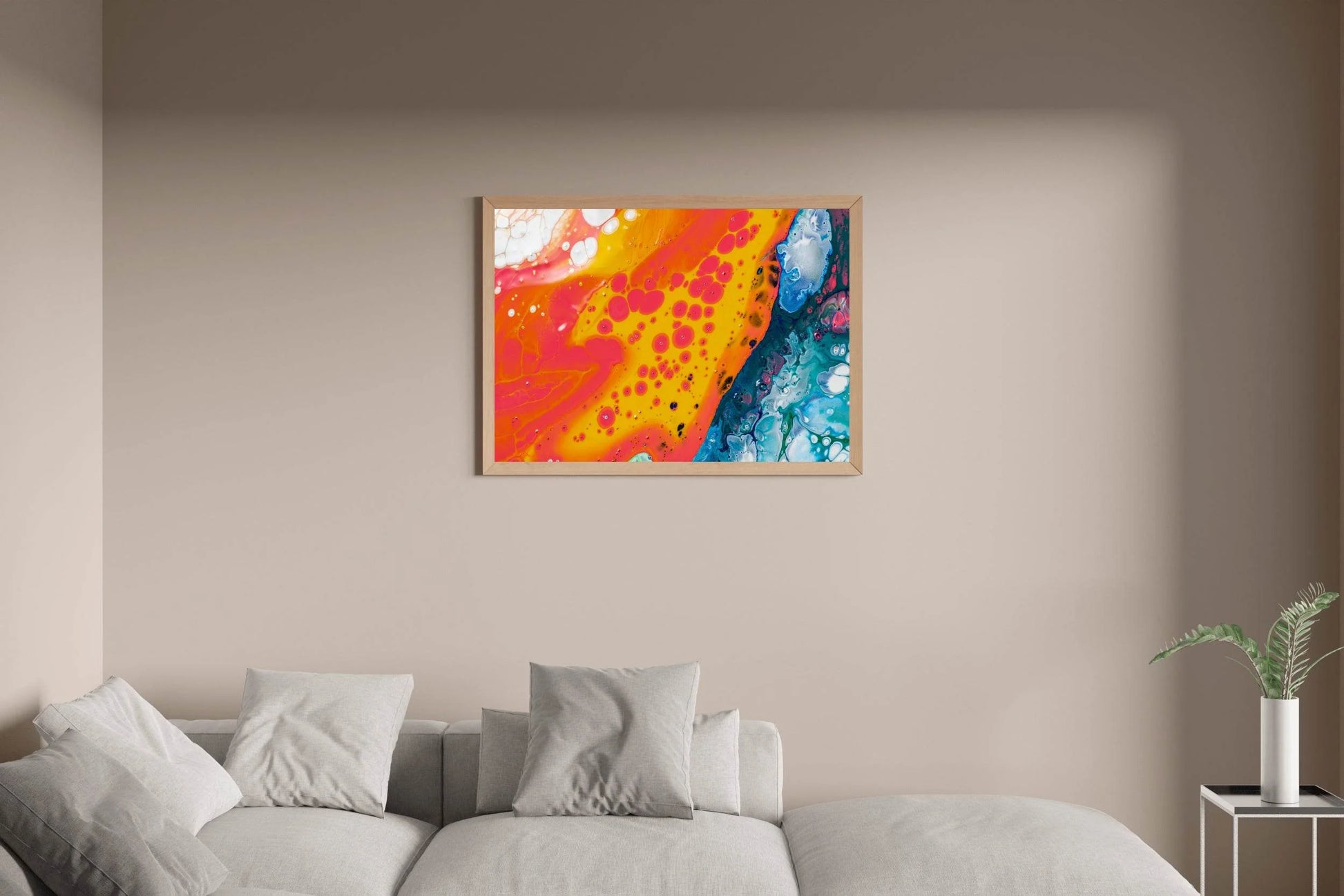 Earth Surface Water Paint Abstrat Wall Art - beink online art store