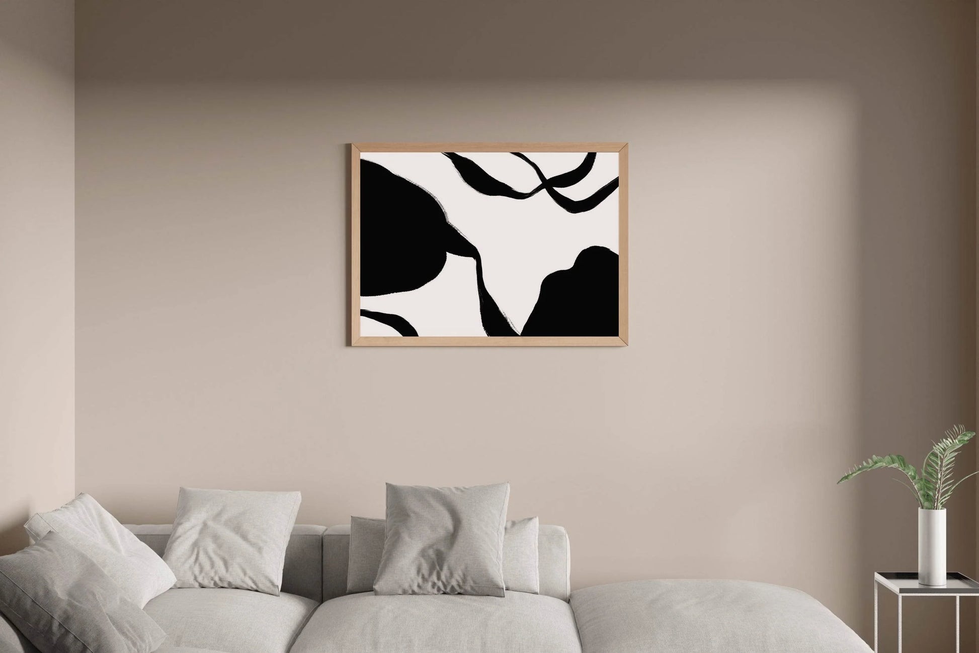 Ink Blot Abstraction Modern Wall Art - beink online art store