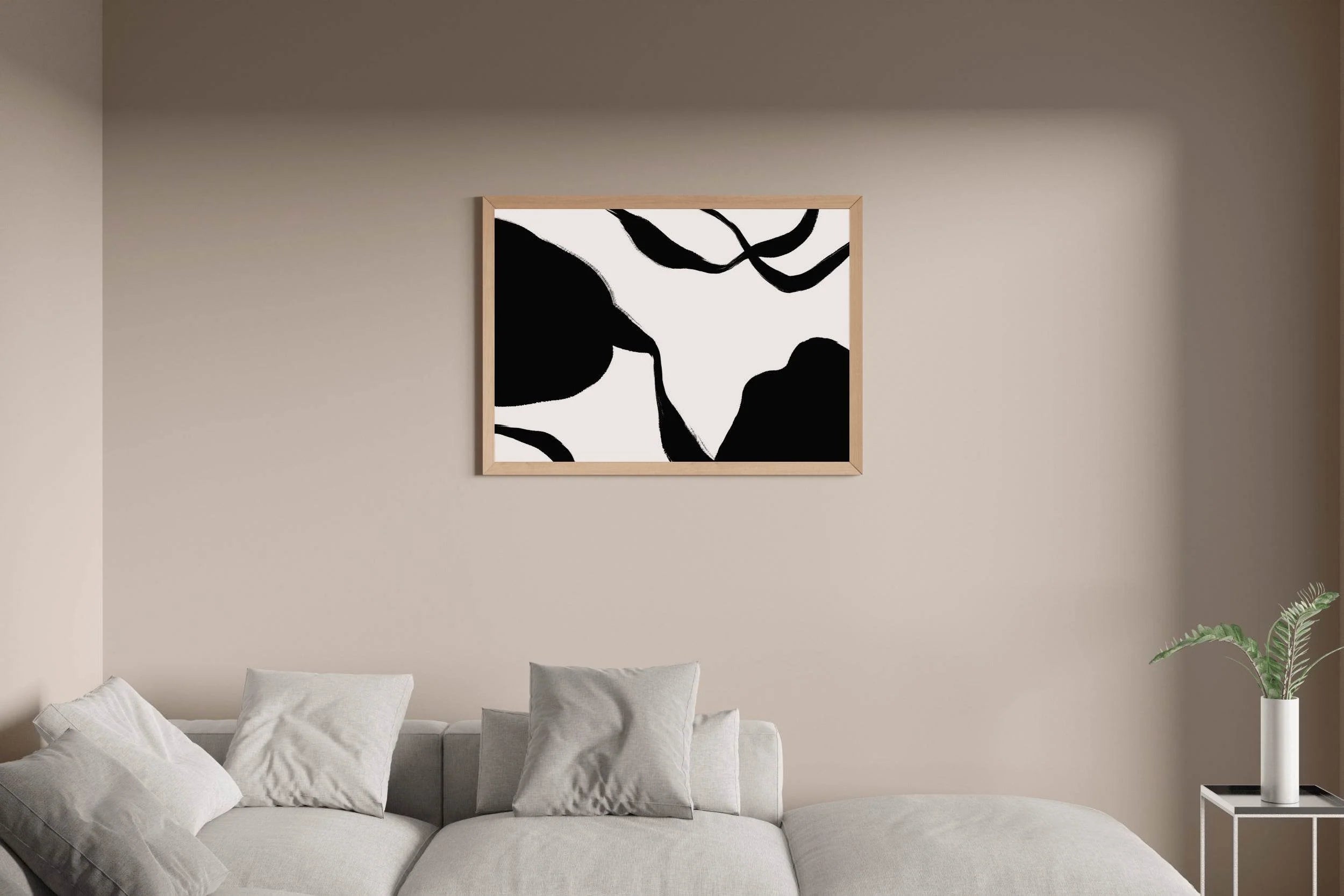 Ink Blot Abstraction Modern Wall Art - beink online art store