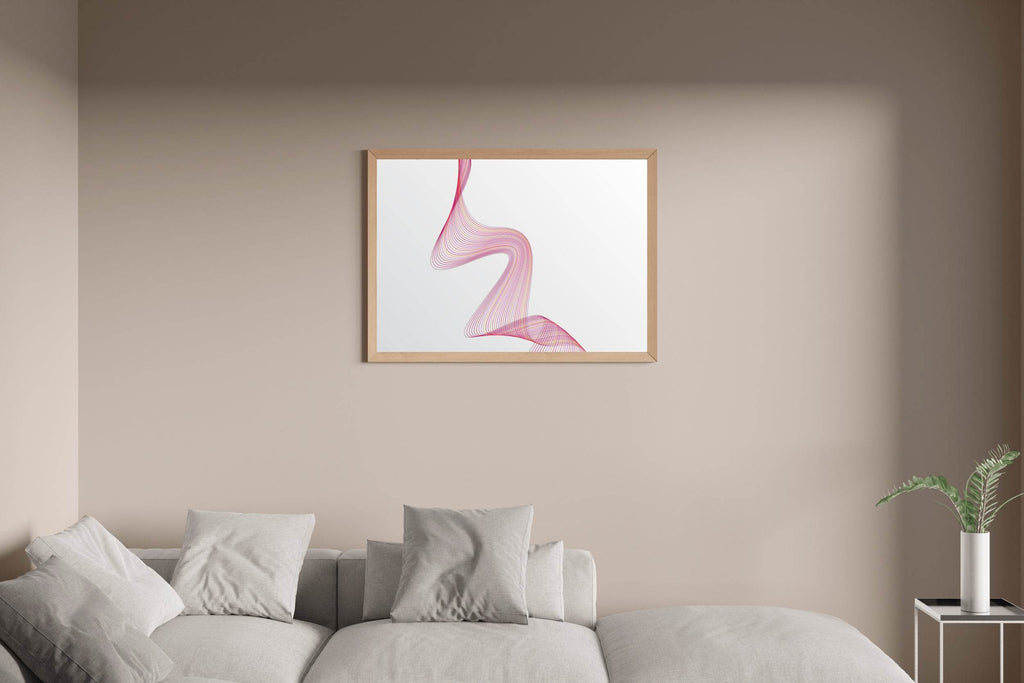 Technology Line Wave Abstract Wall Art - beink online art store
