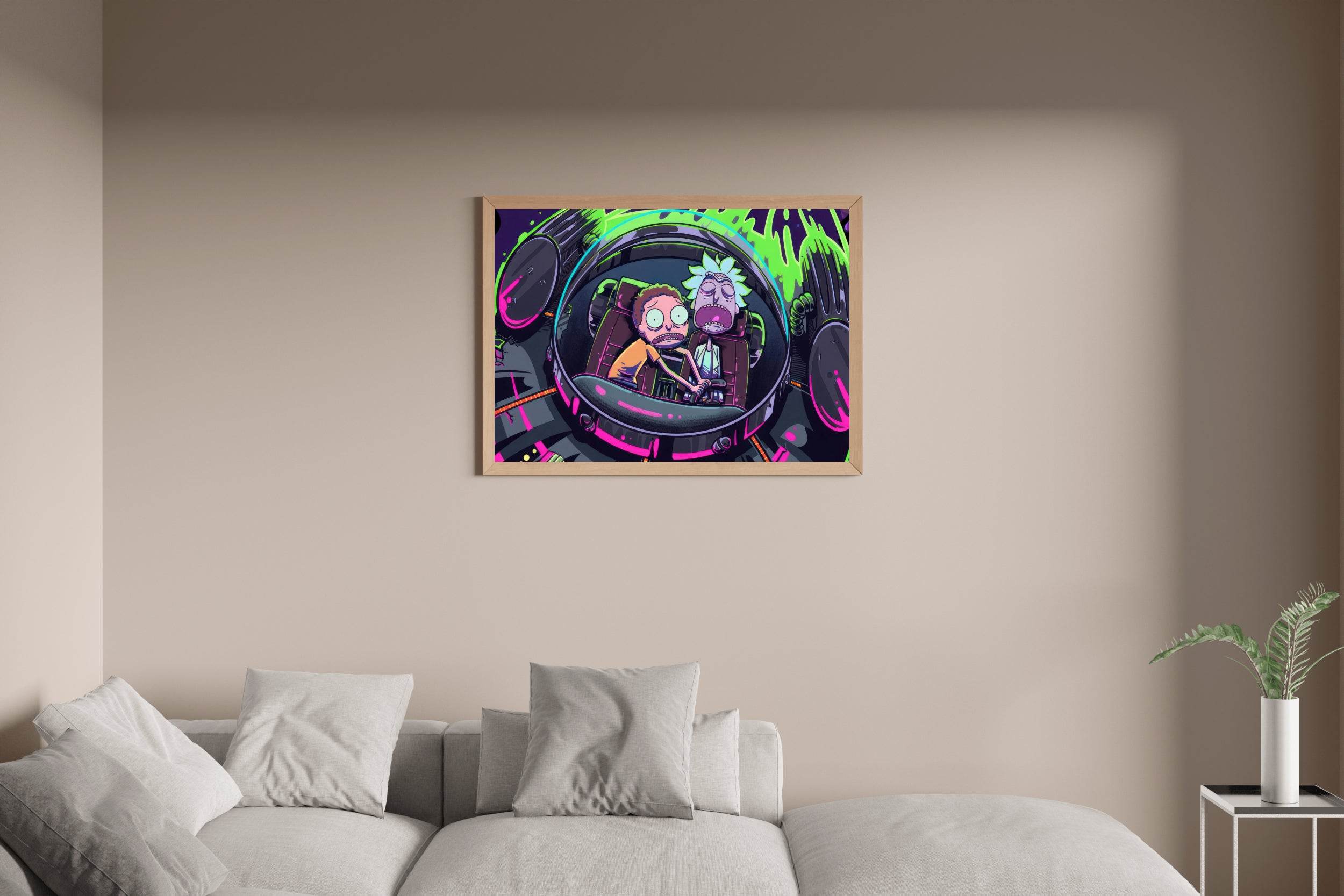 Rick and Morty Gaming Wall Art - beink online art store