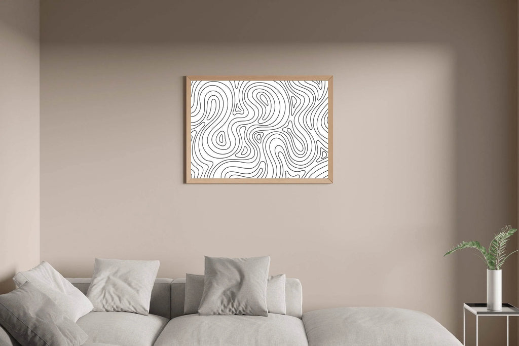 Random Lines Abstrat Wall Art - beink online art store