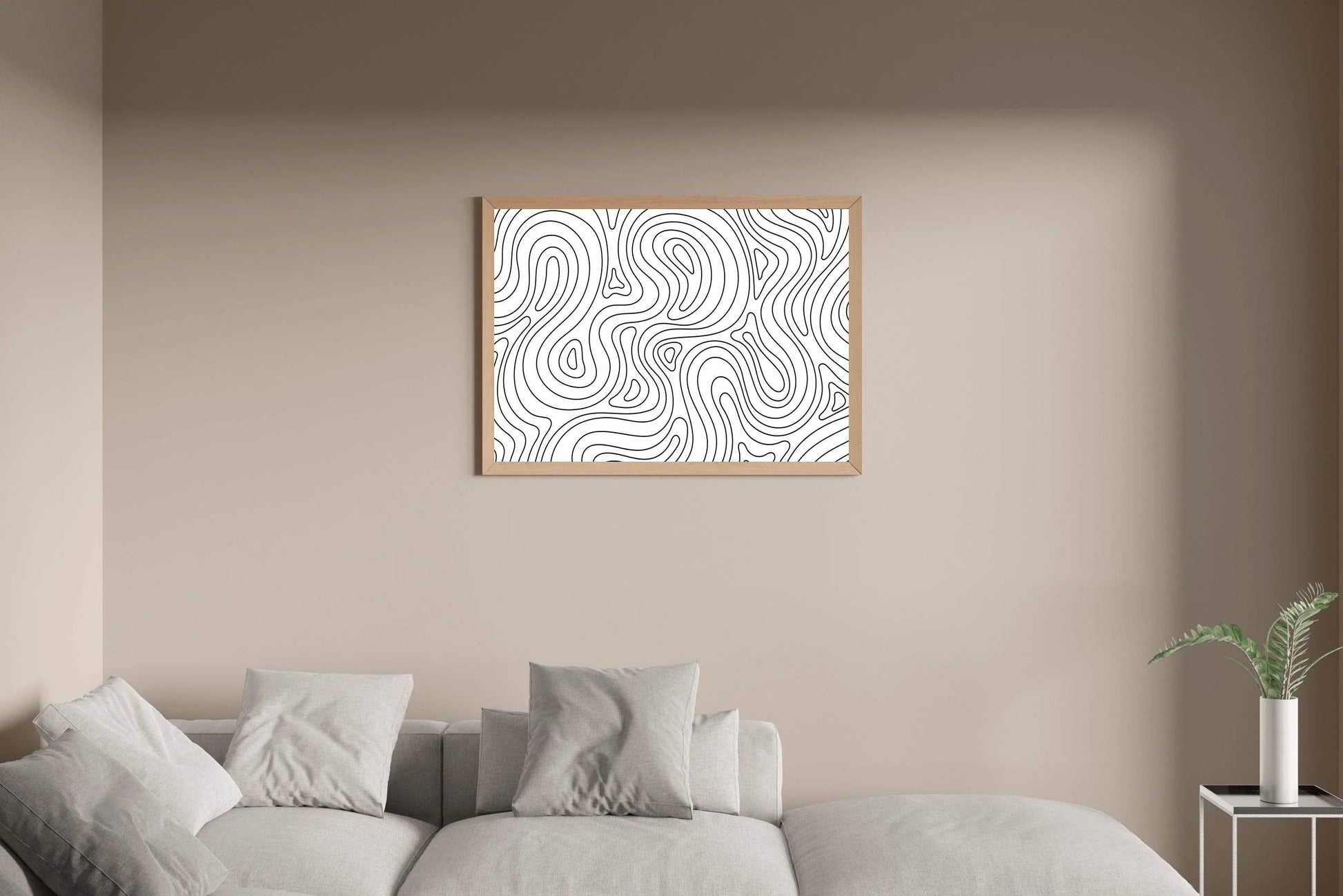 Random Lines Abstrat Wall Art - beink online art store