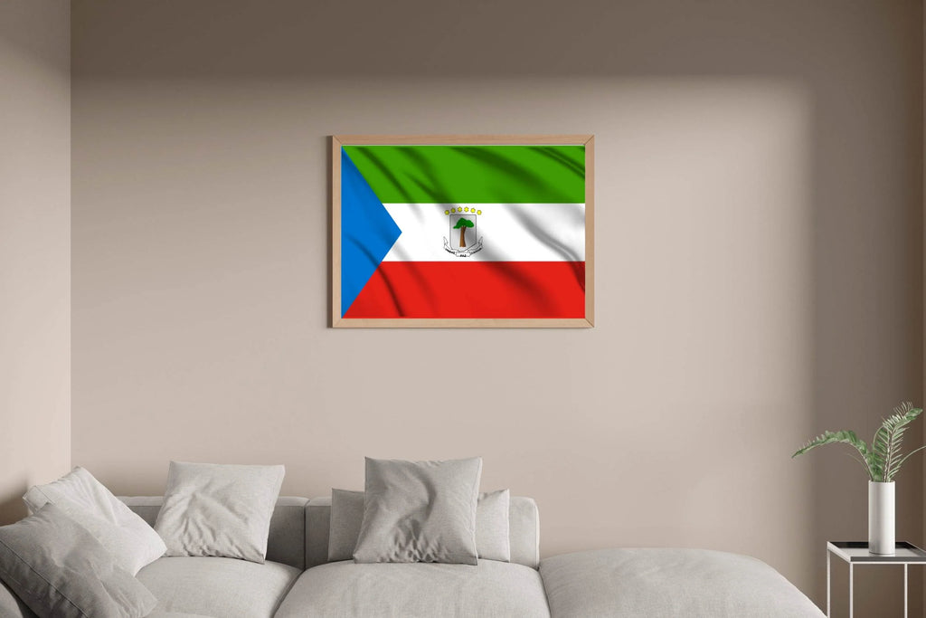Equatorial Guinea National Flag Wall Art - beink online art store