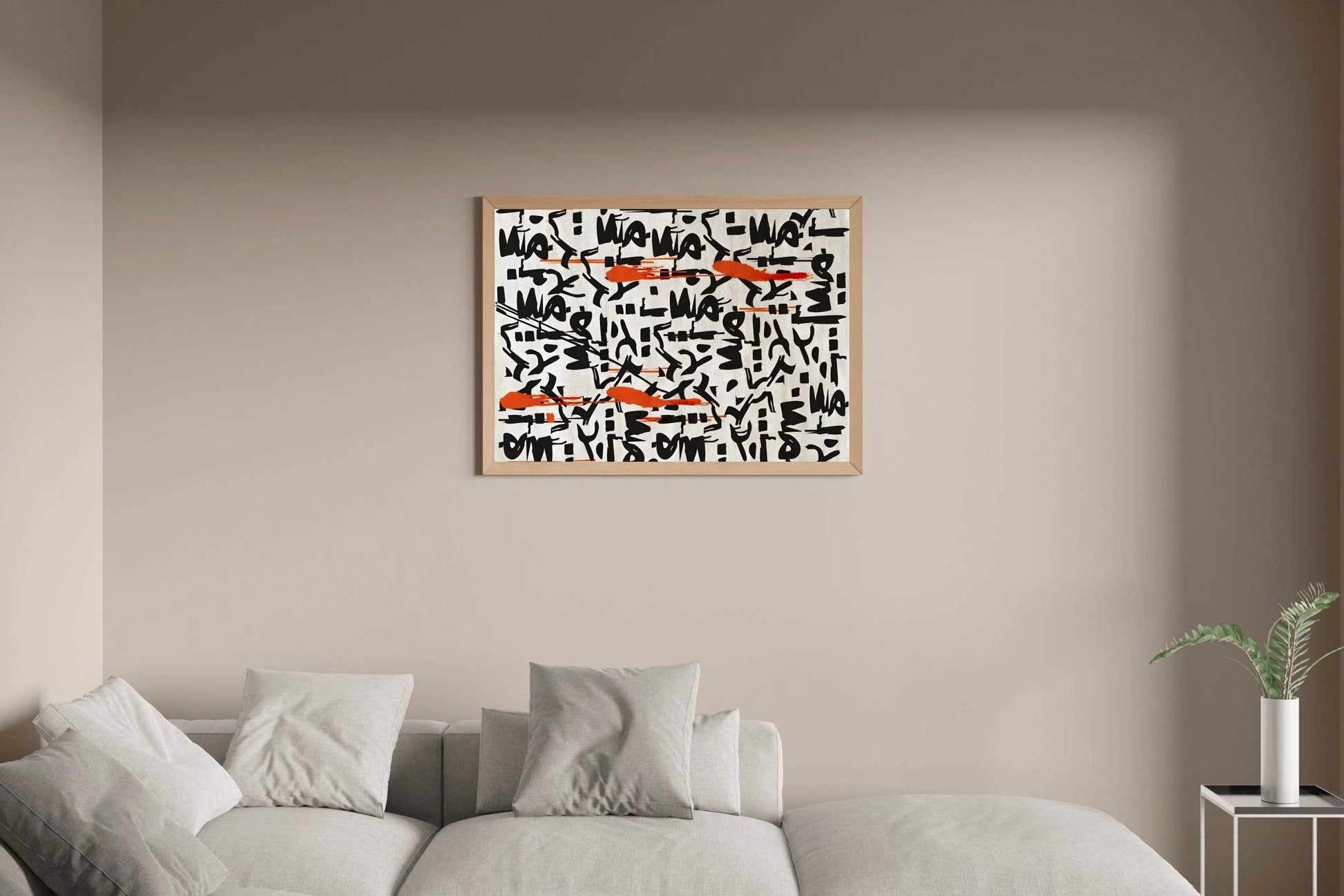 Handwritten Chinese Calligraphy Modern Wall Art - beink online art store