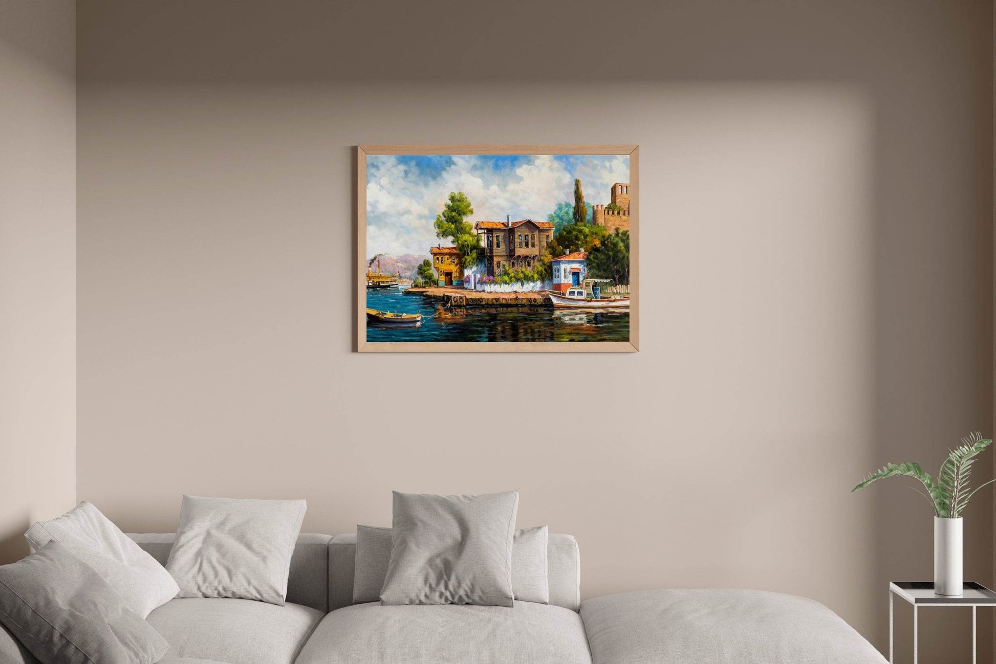 Beautiful Anchorage For Fishermen Wall Art - beink online art store