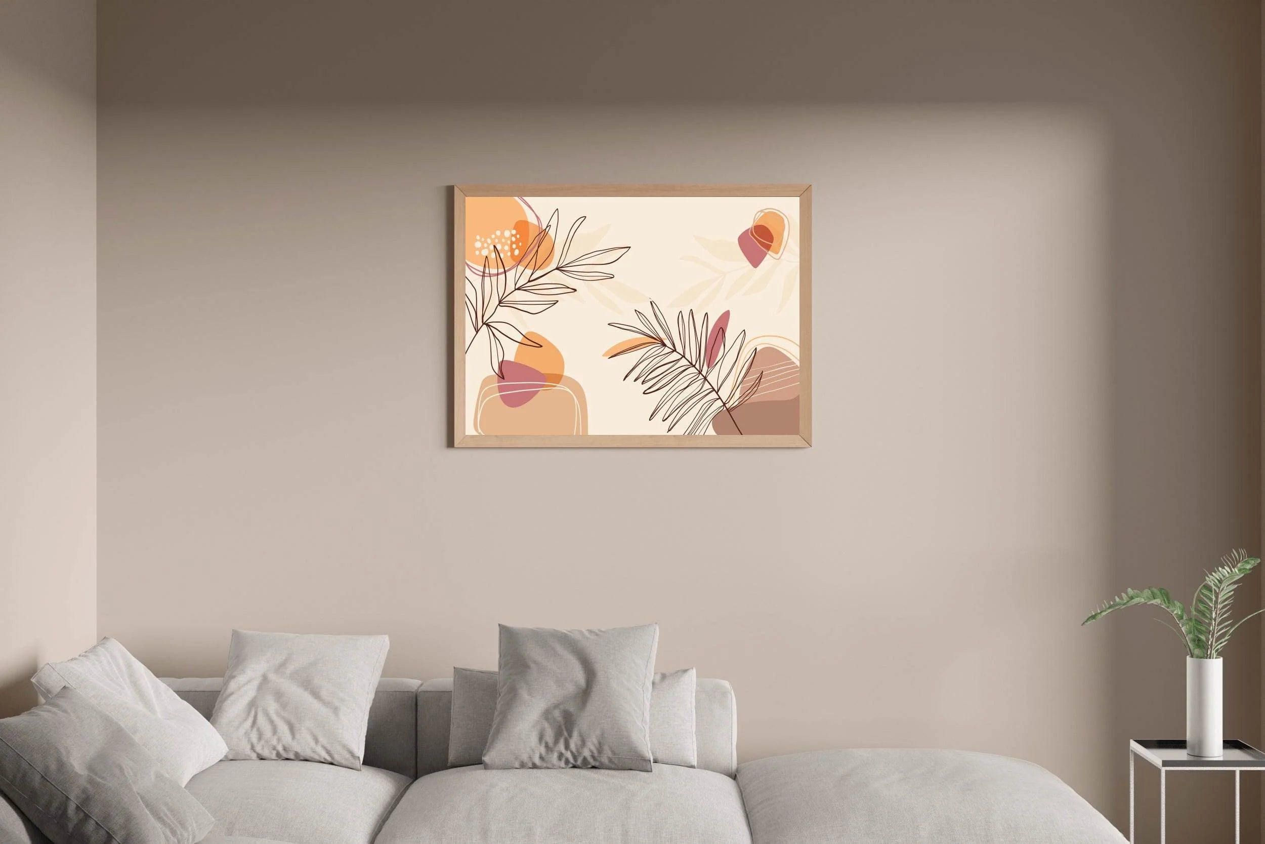 Large Needle Leaves Wall Art - beink online art store