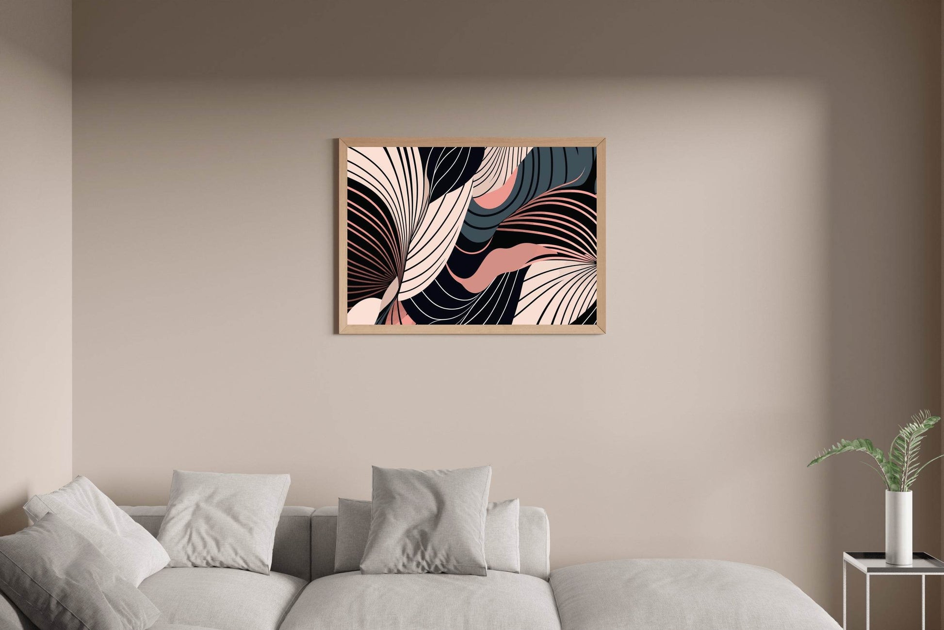 Botanical Shape Abstract Wall Art - beink online art store