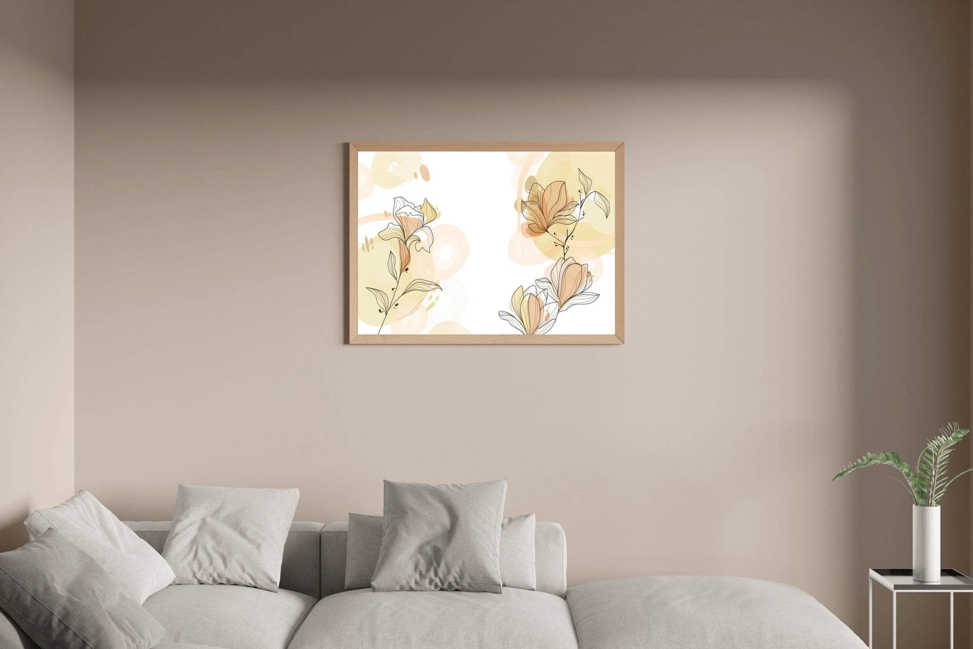 Stephanotis Flower Branch Wall Art - beink online art store