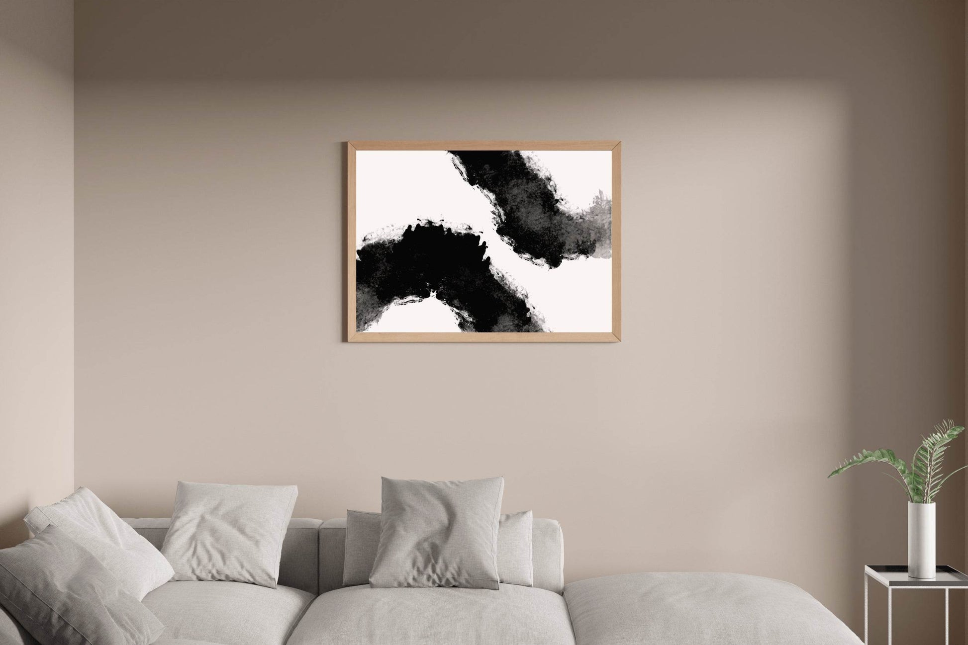 Black Ink Blots Modern Wall Art - beink online art store