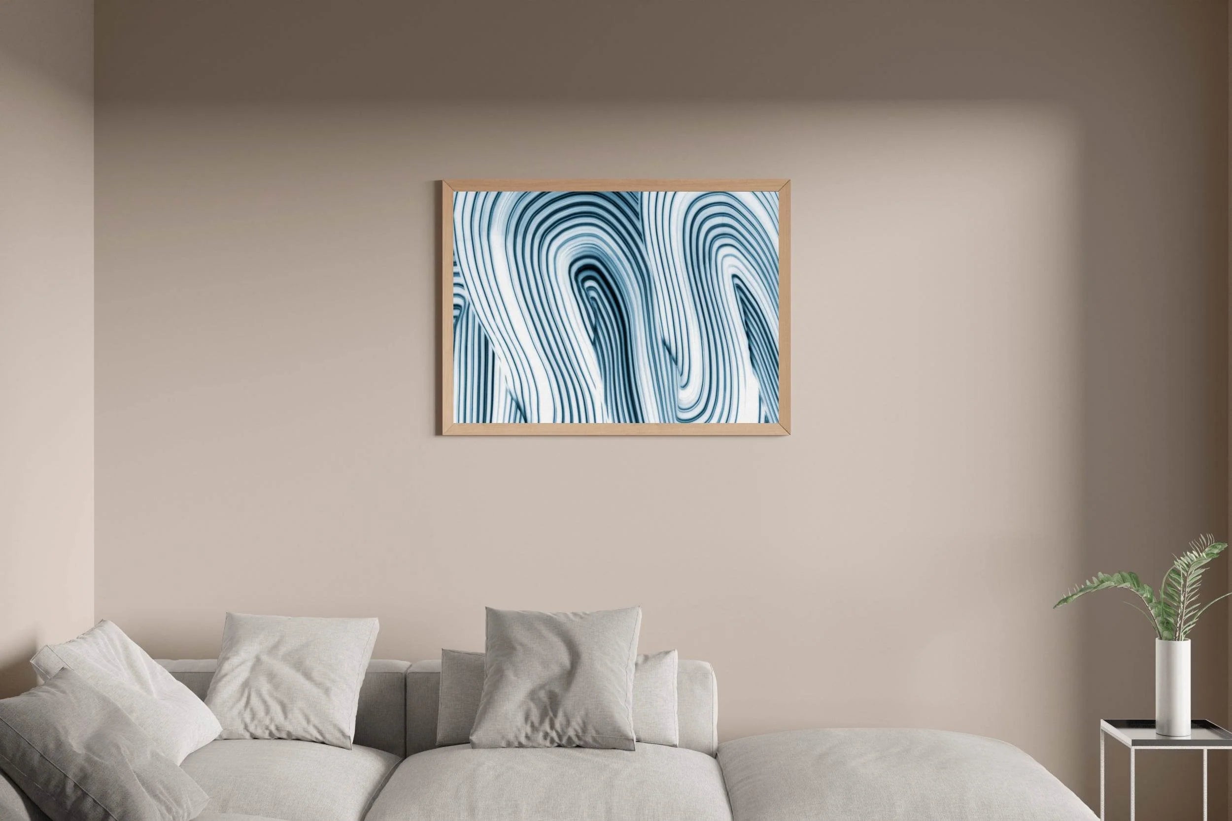 Swirl Lines Abstract Wall Art - beink online art store