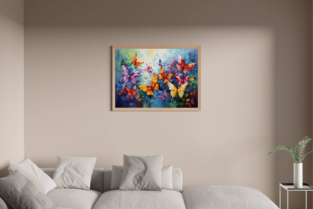 Painting Colorful Butterflies Wall Art - beink online art store