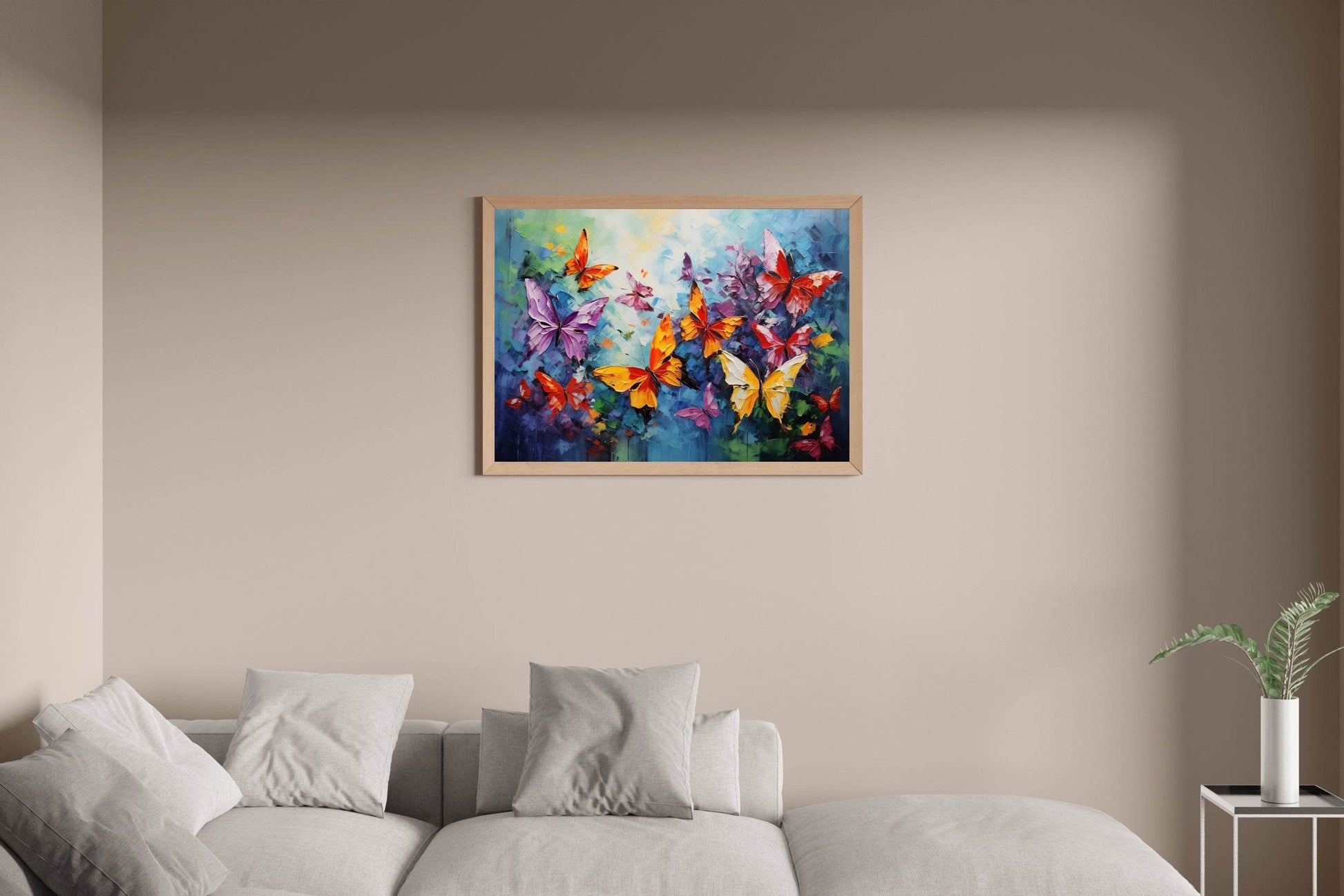 Painting Colorful Butterflies Wall Art - beink online art store