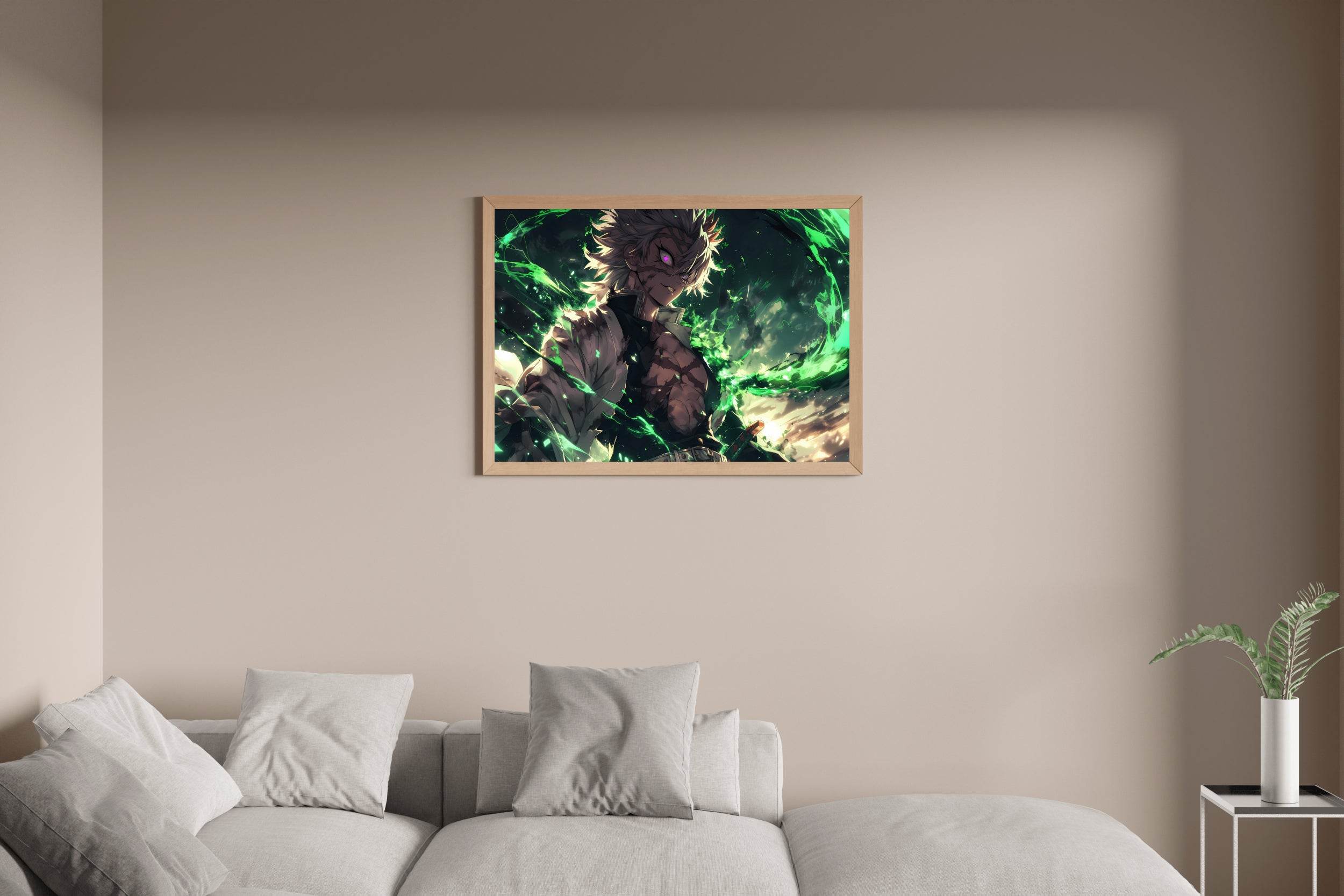Sanemi Shinazugawa Anime Wall Art - beink online art store