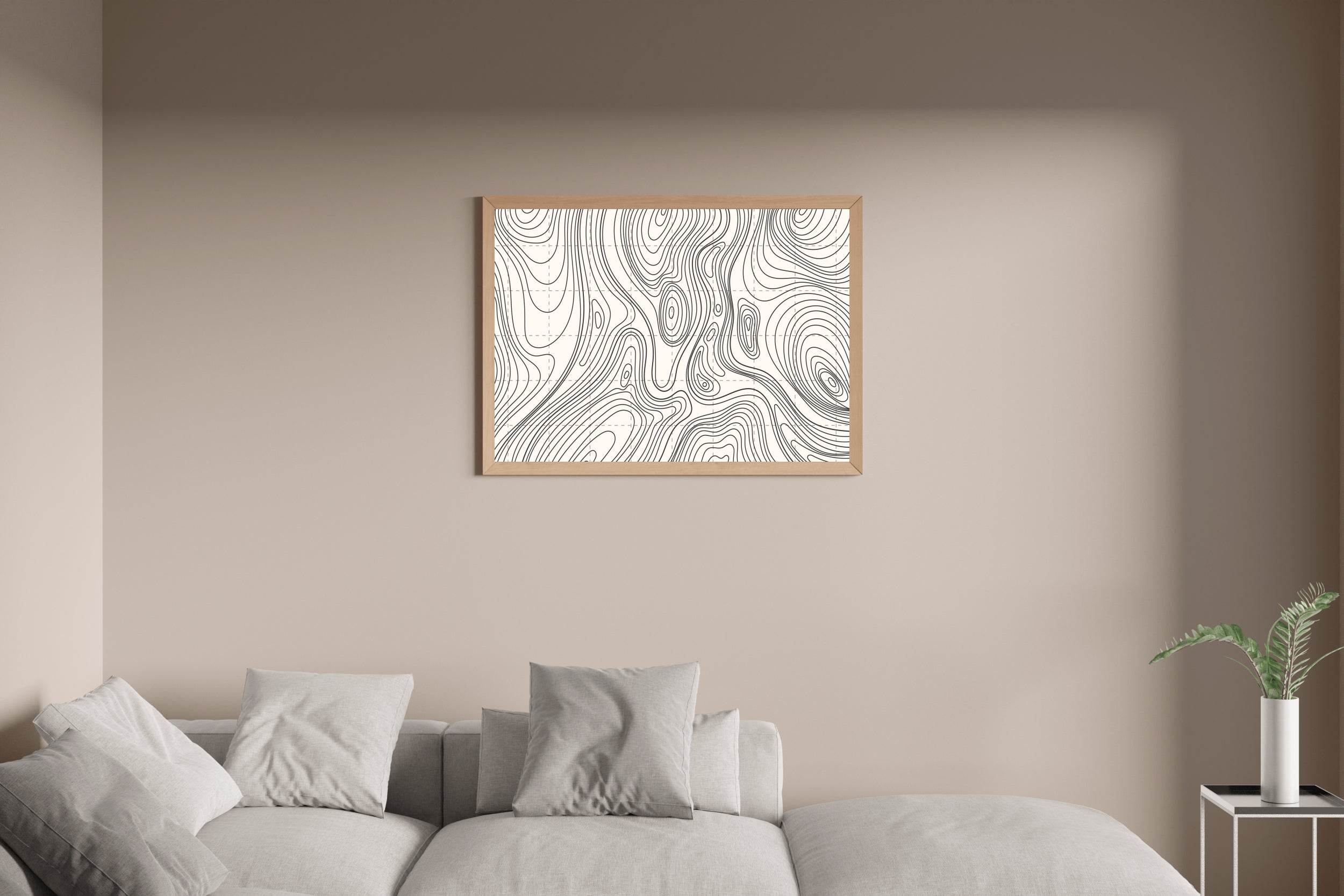 Outstanding Topography Line Art - beink online art store