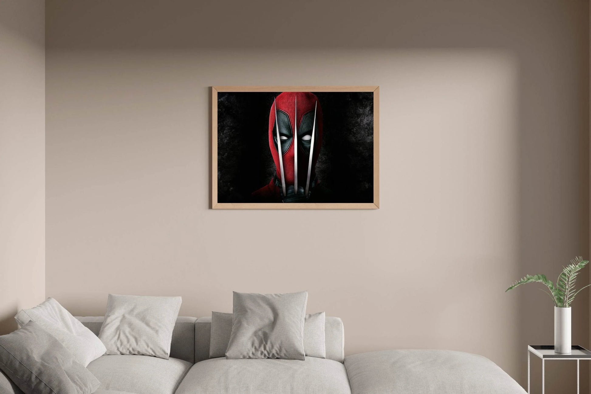 Deadpool with Wolverine Claws Wall Art - beink online art store