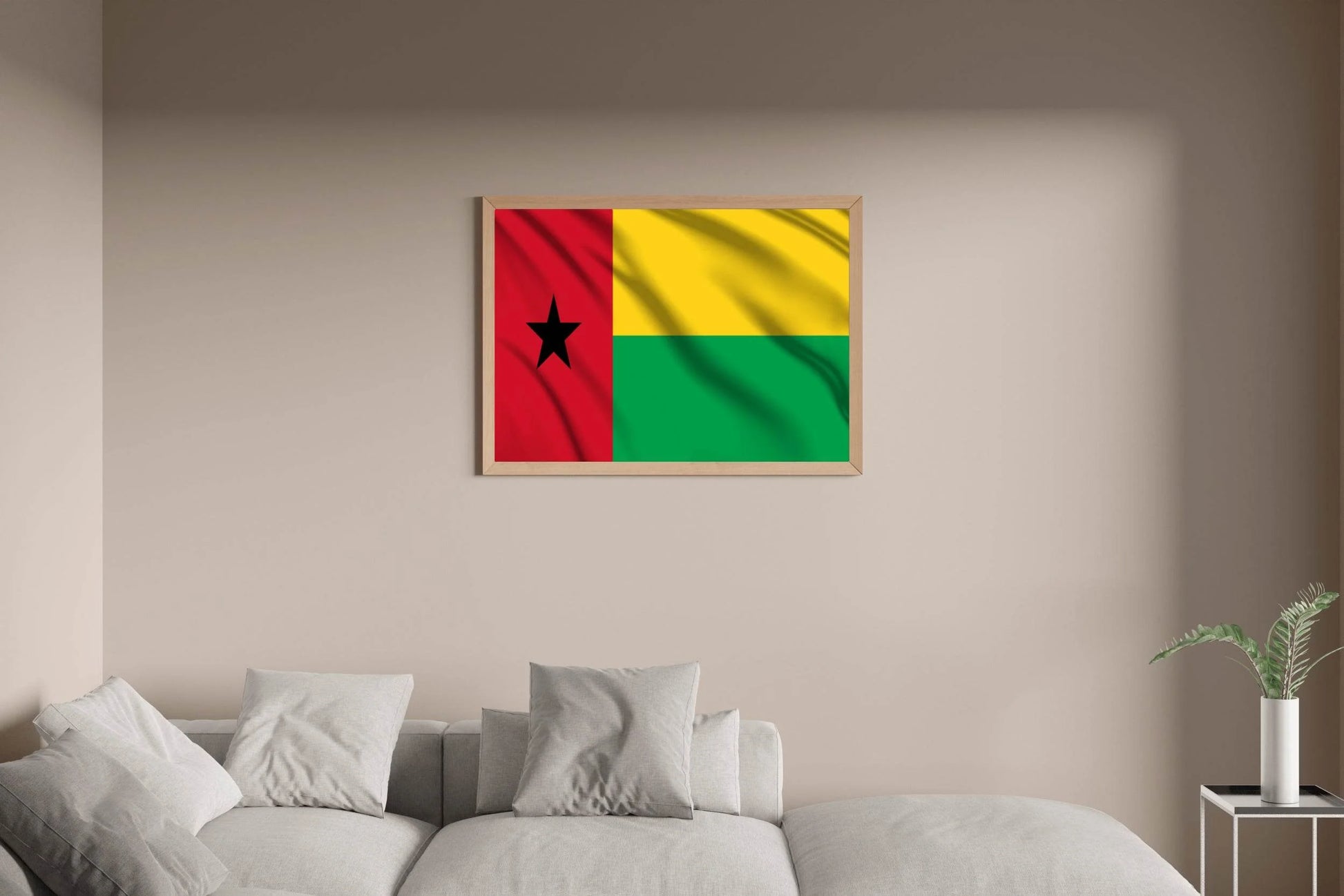 Guinea-Bissau National Flag Wall Art - beink online art store