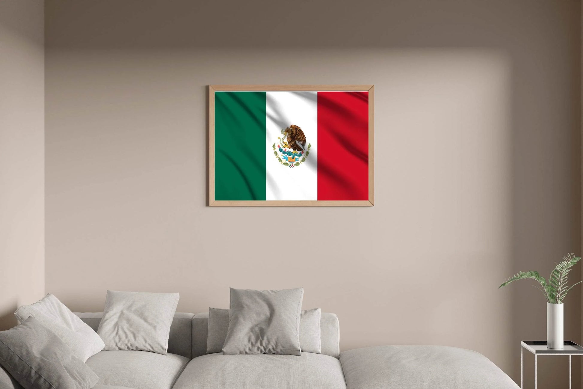 Mexico National Flag Wall Art - beink online art store