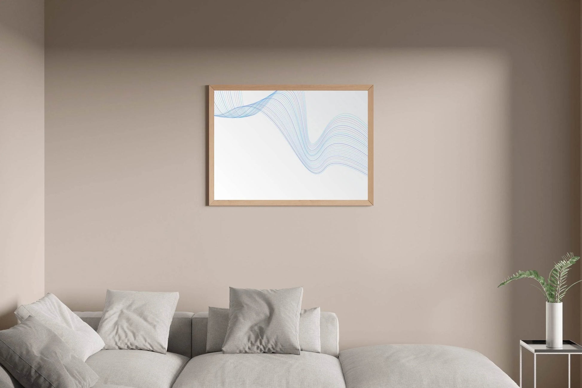 Technology Waves Abstract Wall Art - beink online art store
