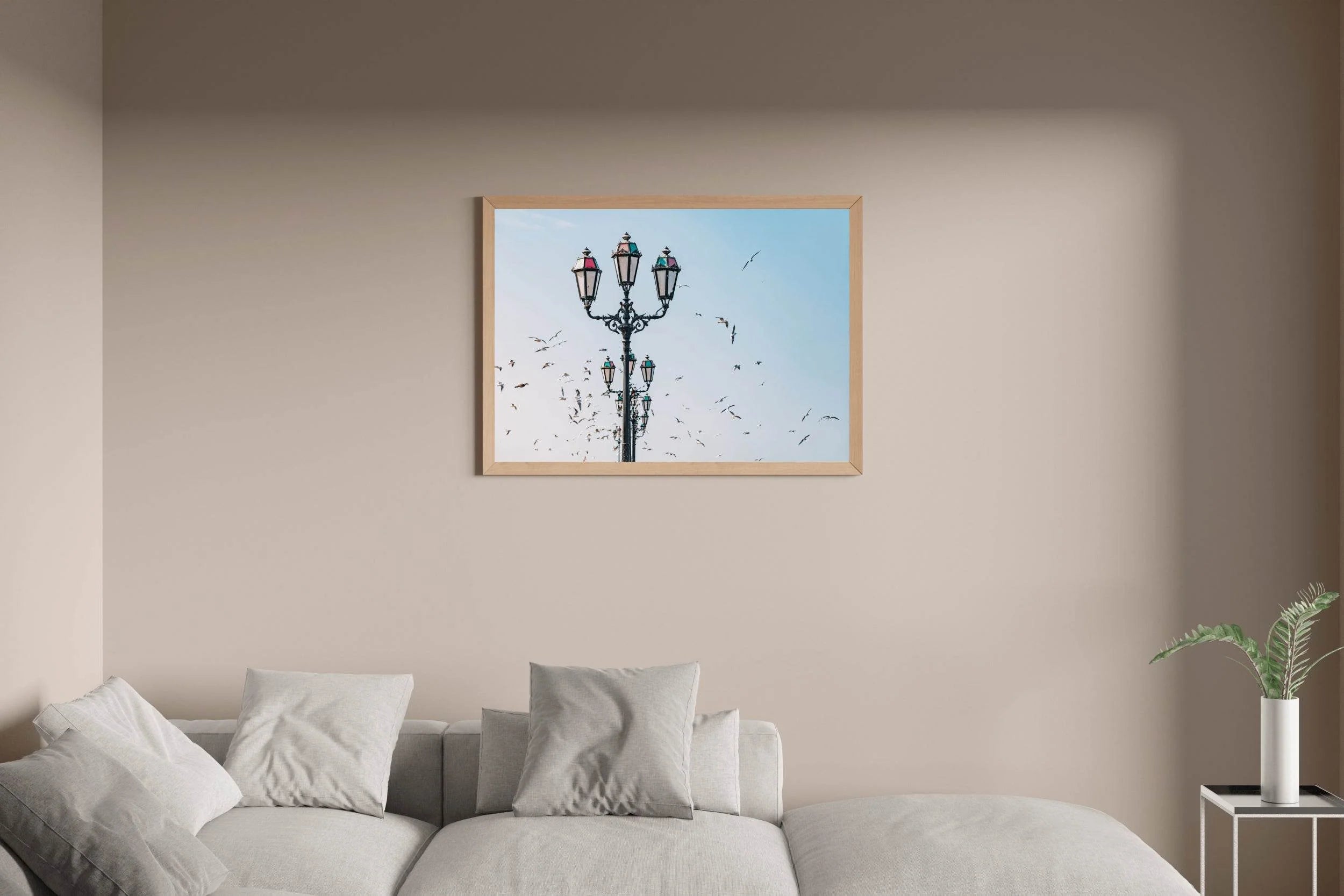Vintage Lamps and Birds Wall Art - beink online art store