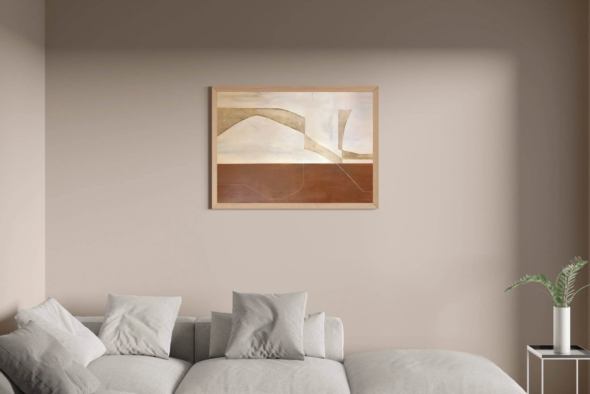 Solid, Grounded Shapes Modern Wall Art - beink online art store