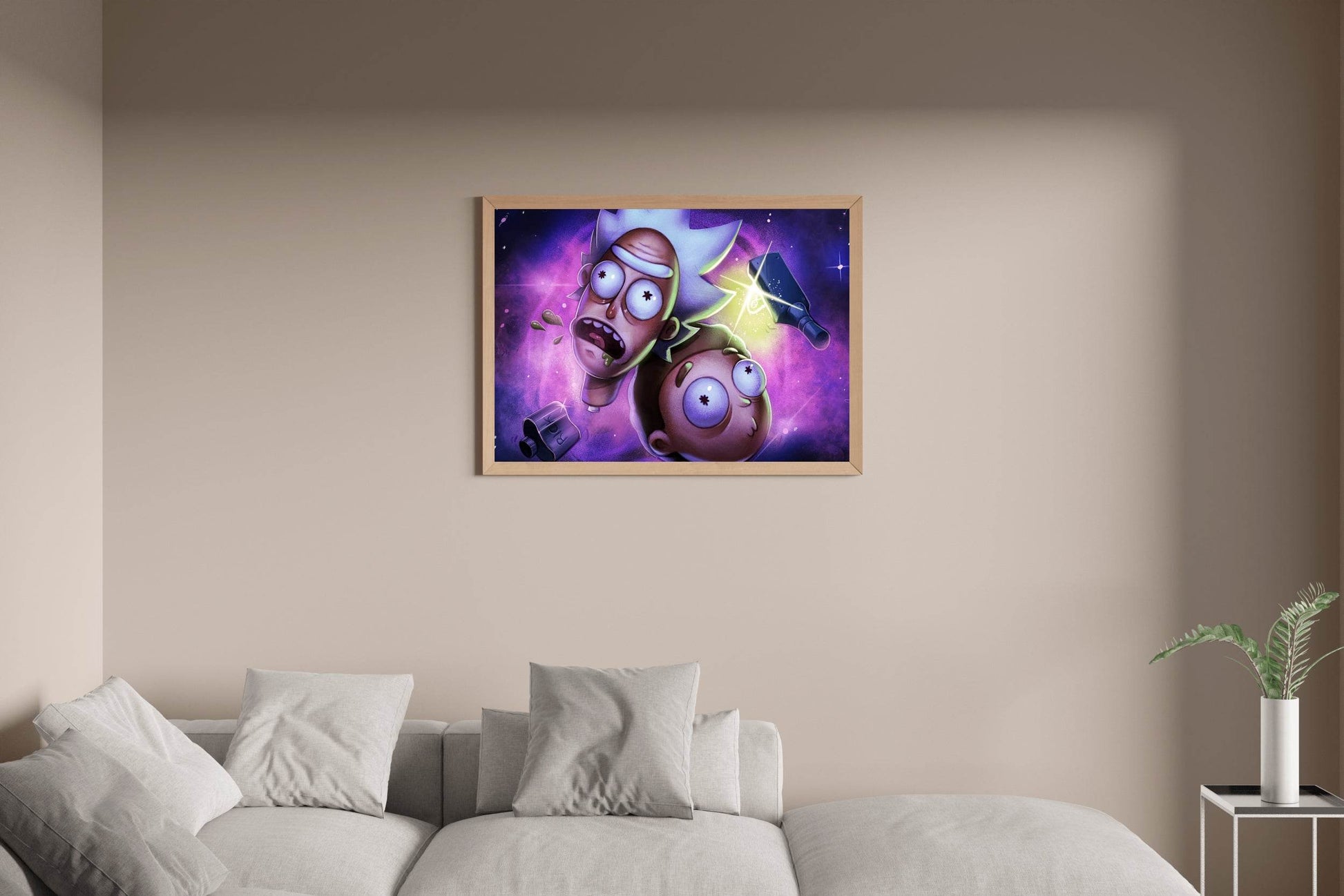 Rick and Morty Heads Wall Art - beink online art store