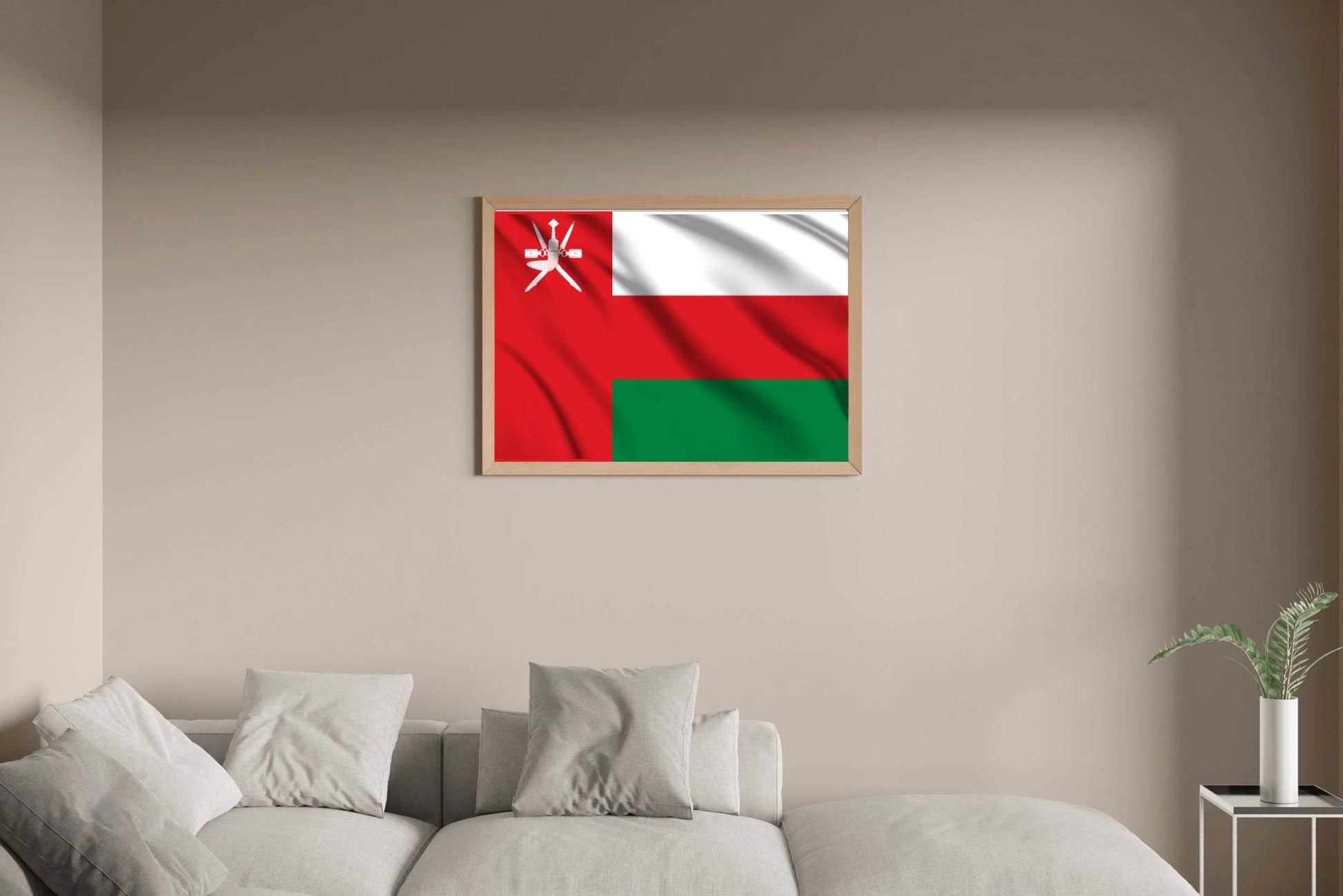 Oman National Flag Wall Art - beink online art store