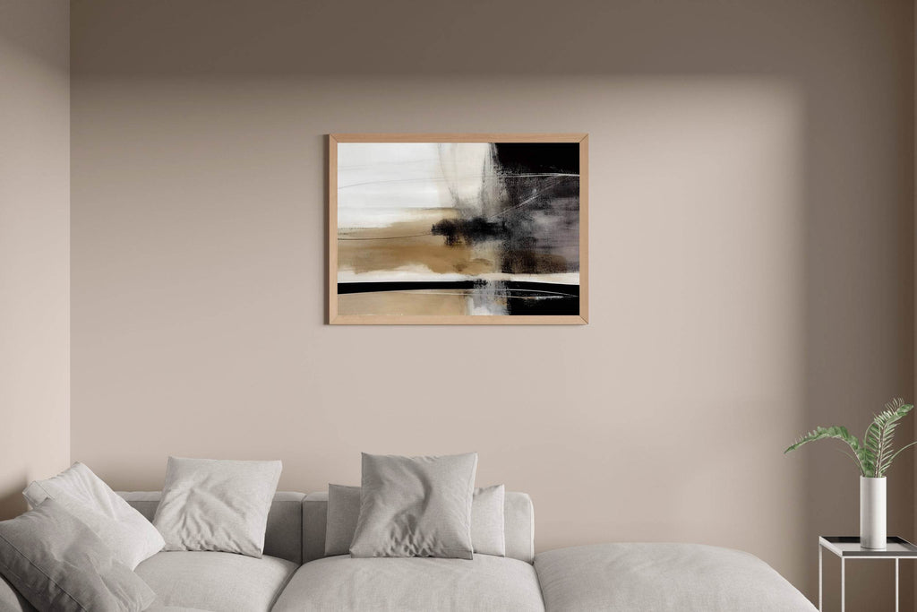 Artistic Desert Illustration Abstract Wall Art - beink online art store