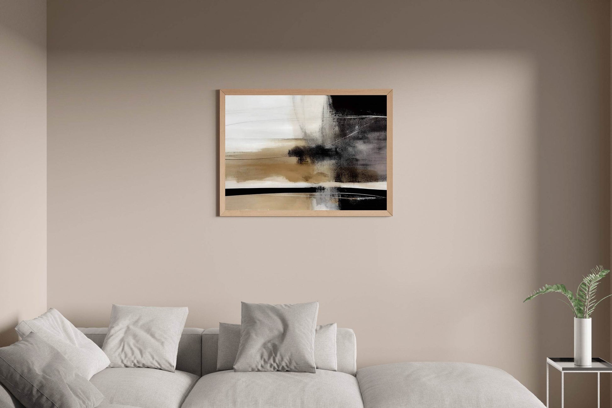 Artistic Desert Illustration Abstract Wall Art - beink online art store