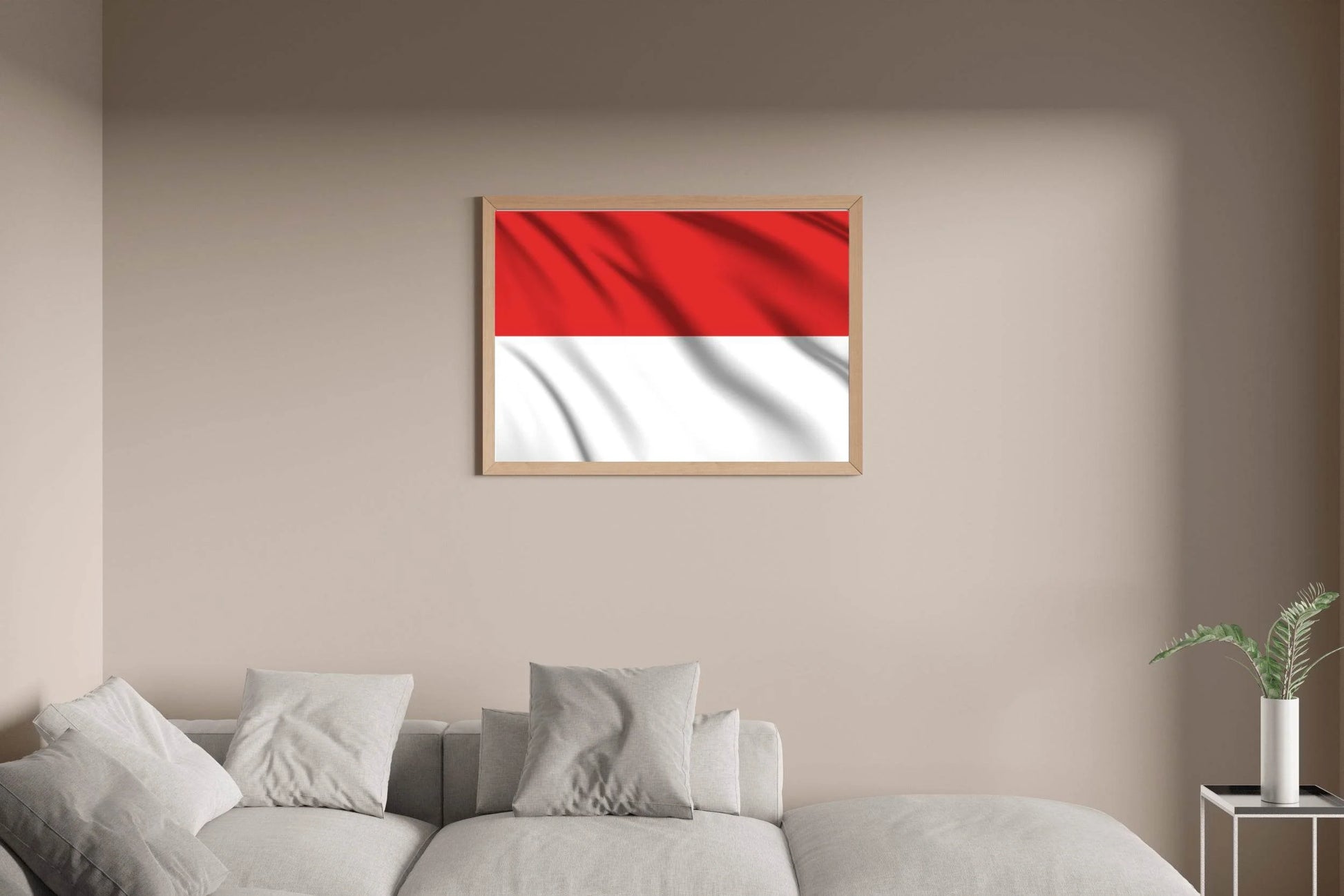 Indonesia National Flag Wall Art - beink online art store