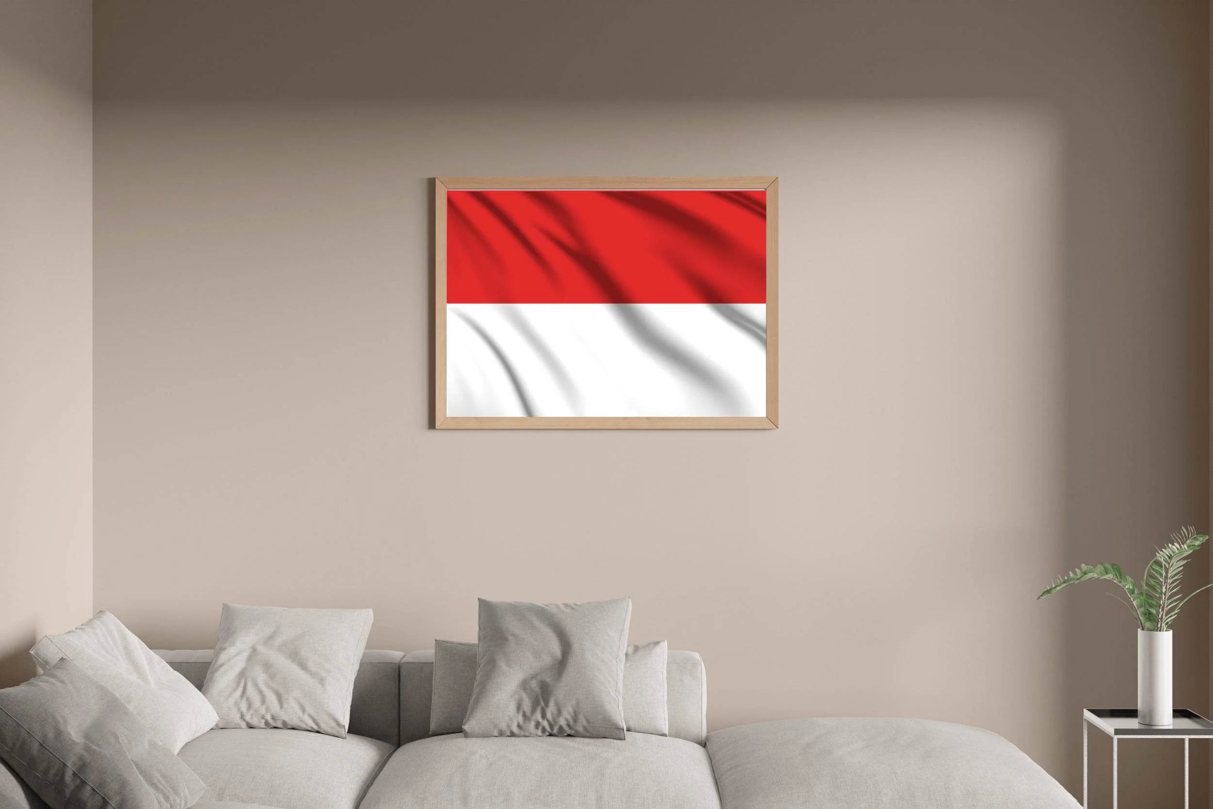 Indonesia National Flag Wall Art - beink online art store