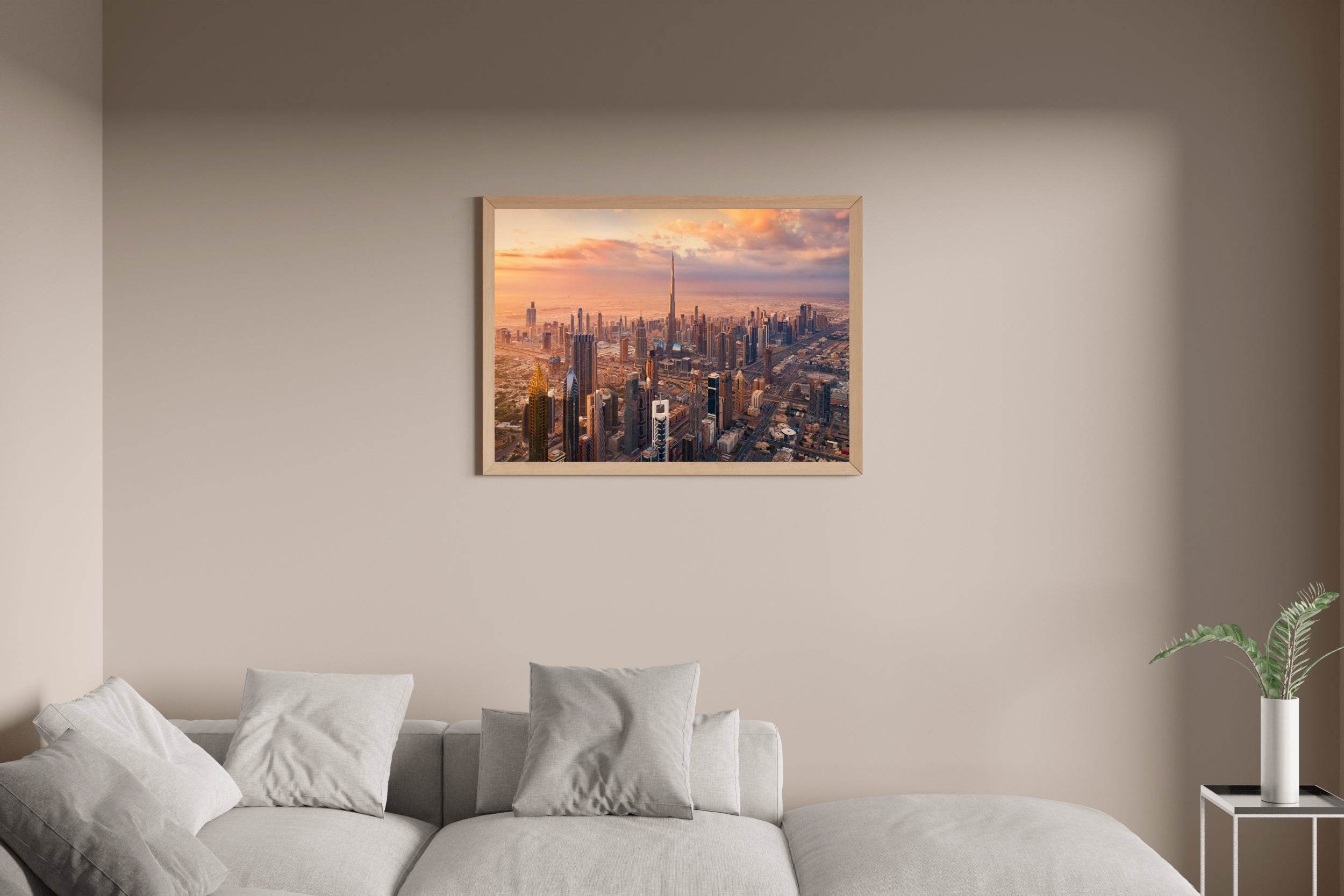 Glowing City Wall Art - beink online art store