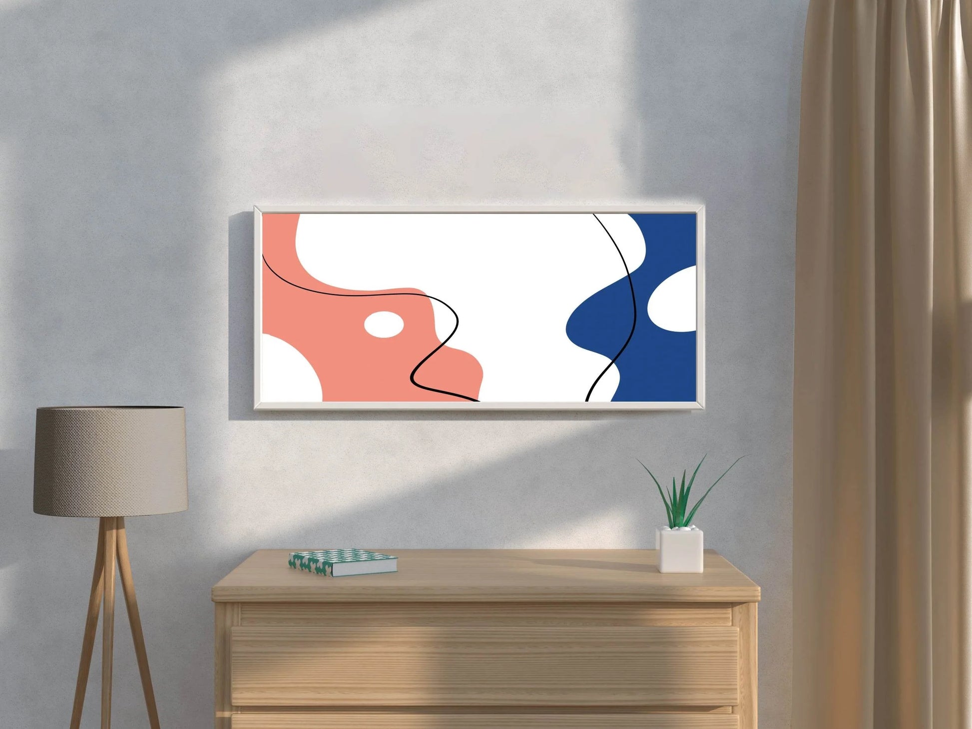 Handmade Opposite Faces Abstract Wall Art - beink online art store